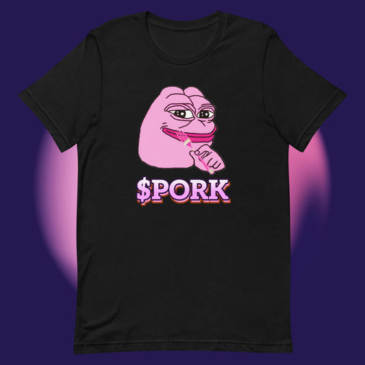 AA-D001#S-030 PINK-PEPE-$PORK Unisex Staple T-Shirt