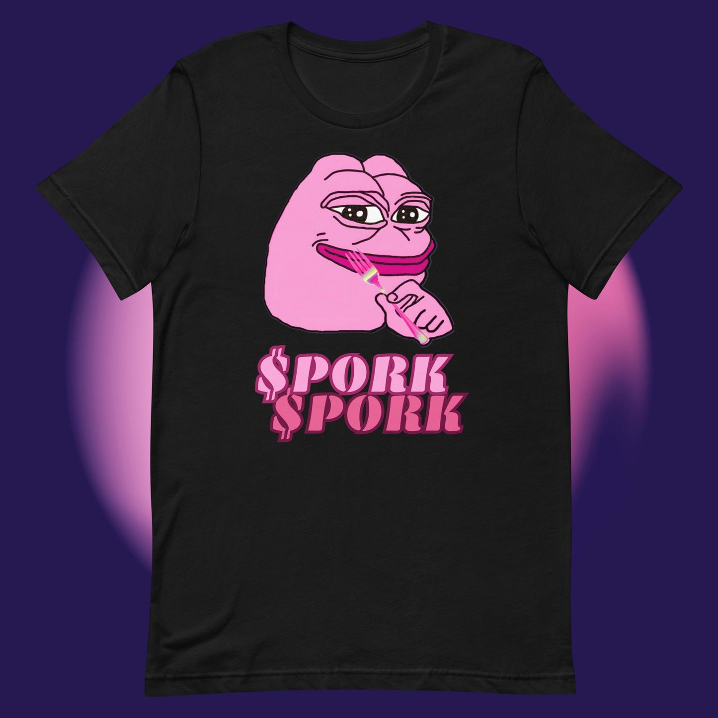 AA-D001#S-040 PINK-PEPE-$PORK Unisex Staple T-Shirt