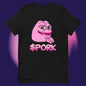 AA-D001#S-045 PINK-PEPE-$PORK Unisex Staple T-Shirt