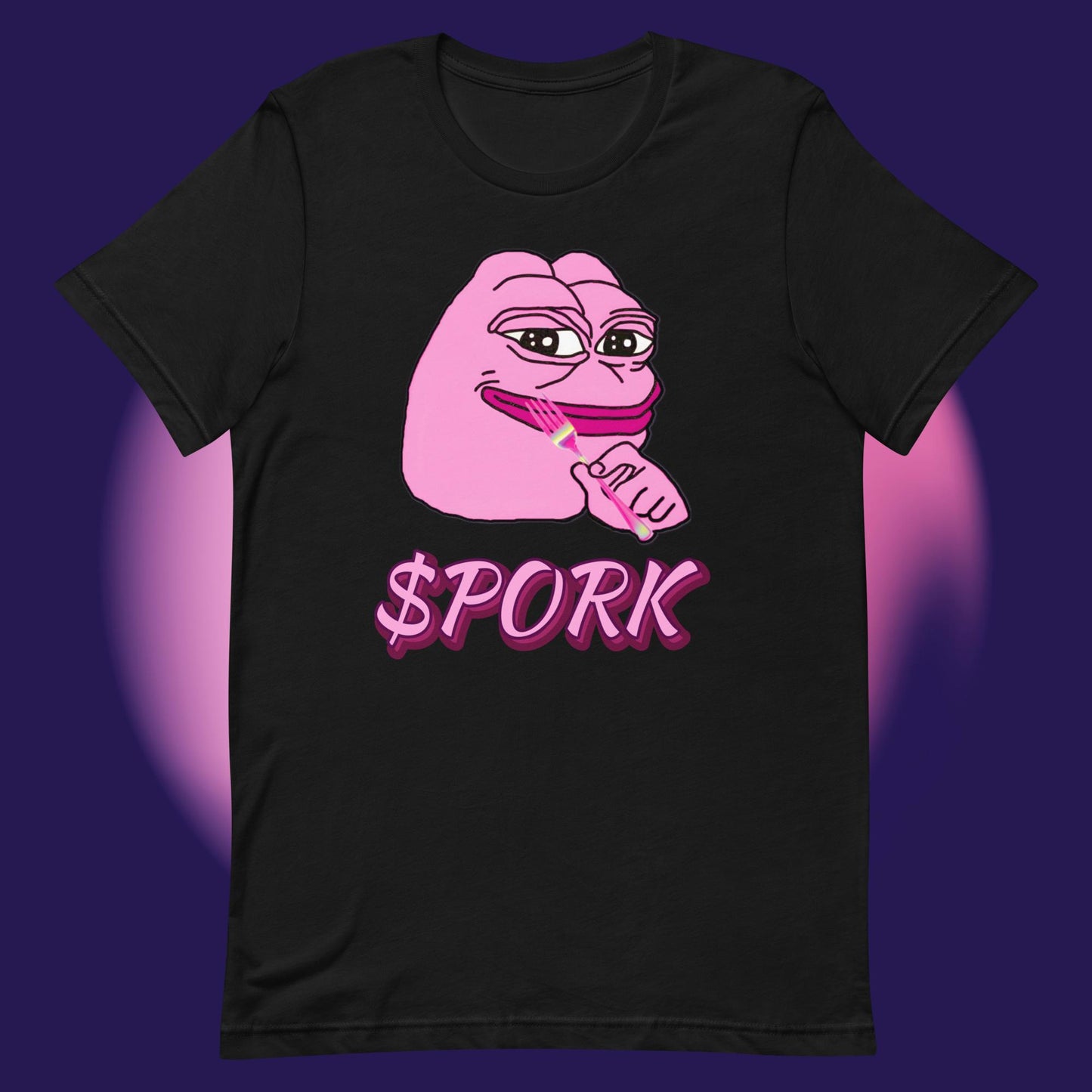 AA-D001#S-047 PINK-PEPE-$PORK Unisex Staple T-Shirt