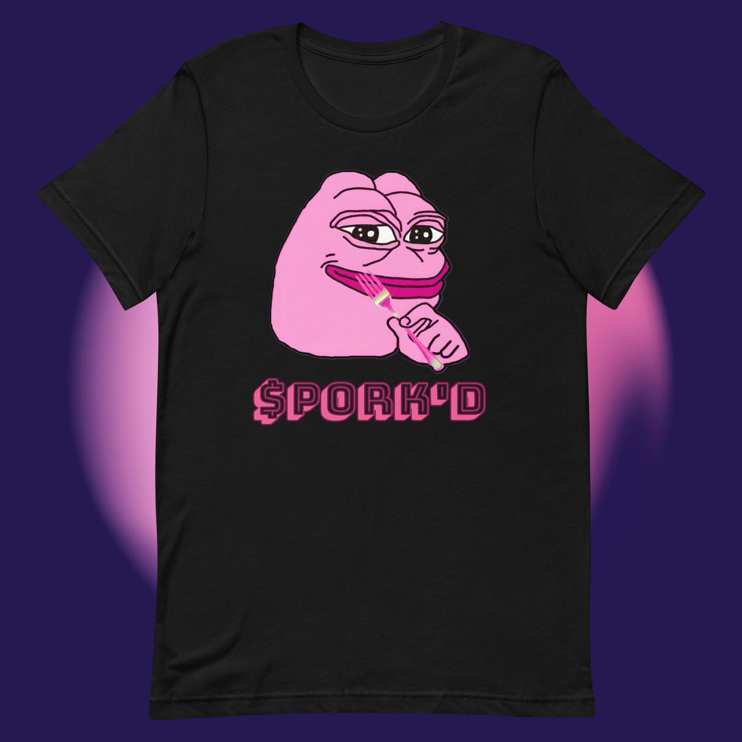 AA-D001#S-091 PINK-PEPE-$PORK'D Unisex Staple T-Shirt