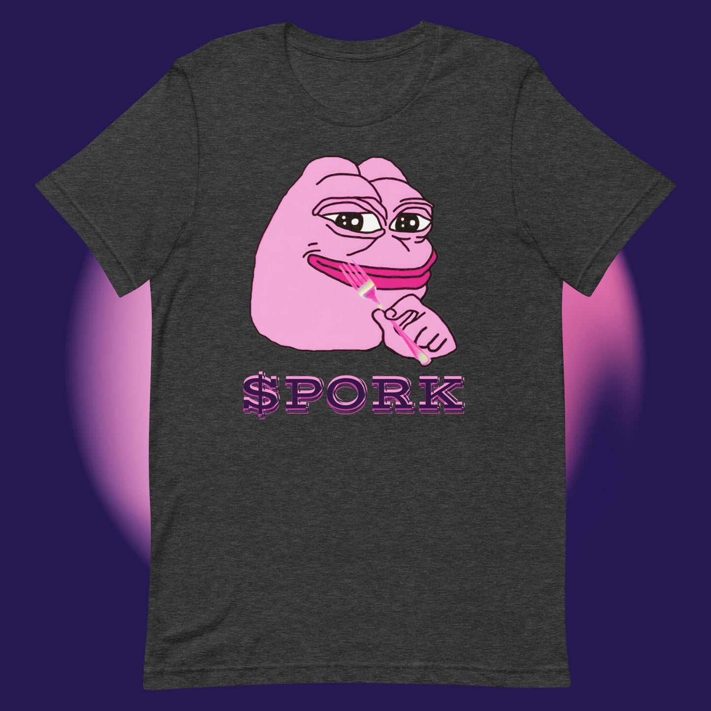 AA-D001#S-019 PINK-PEPE-$PORK Unisex Staple T-Shirt