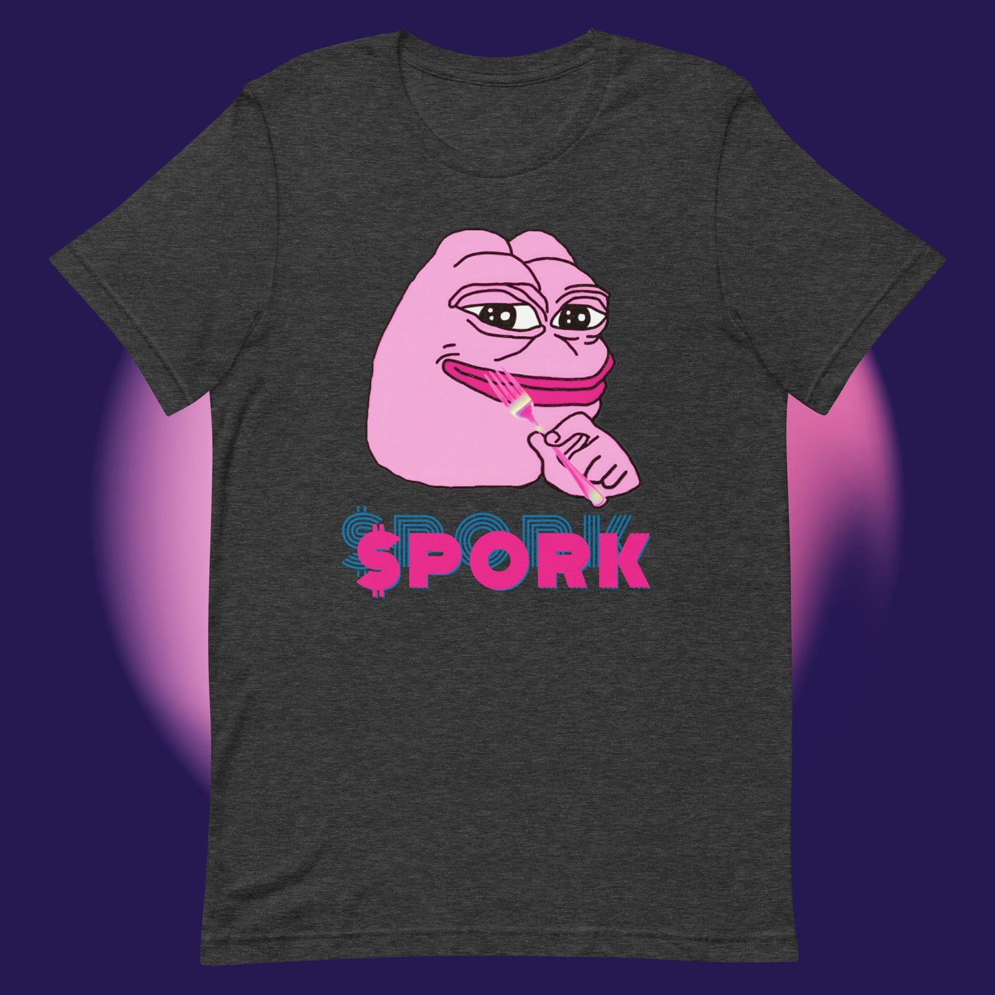 AA-D001#S-024 PINK-PEPE-$PORK Unisex Staple T-Shirt