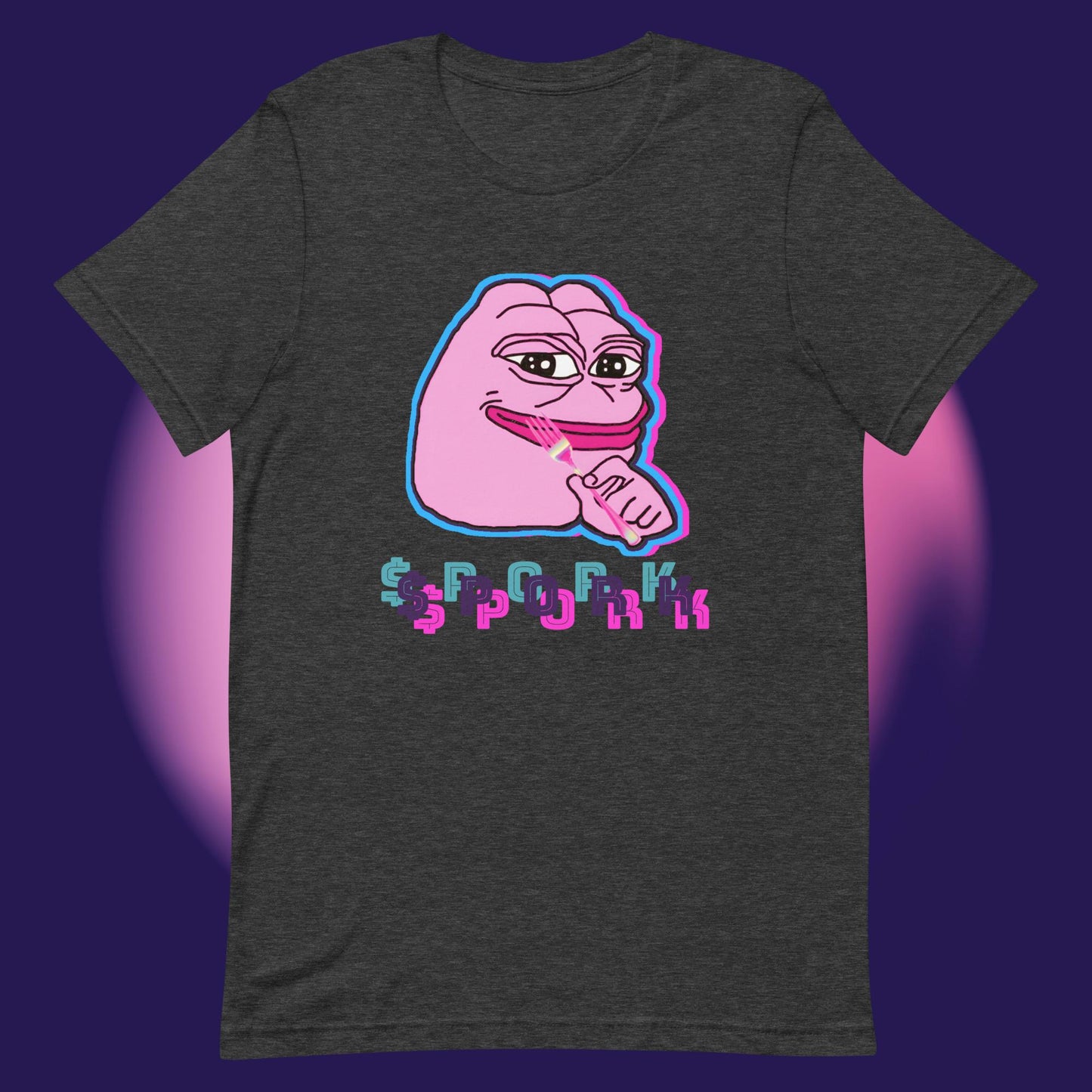 AA-D001#S-026 PINK-PEPE-$PORK Unisex Staple T-Shirt