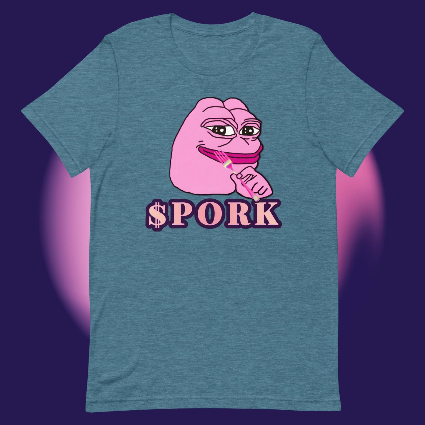 AA-D001#S-012 PINK-PEPE-$PORK Unisex Staple T-Shirt