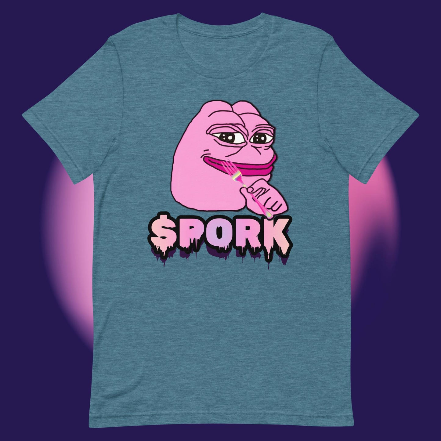 AA-D001#S-015 PINK-PEPE-$PORK Unisex Staple T-Shirt