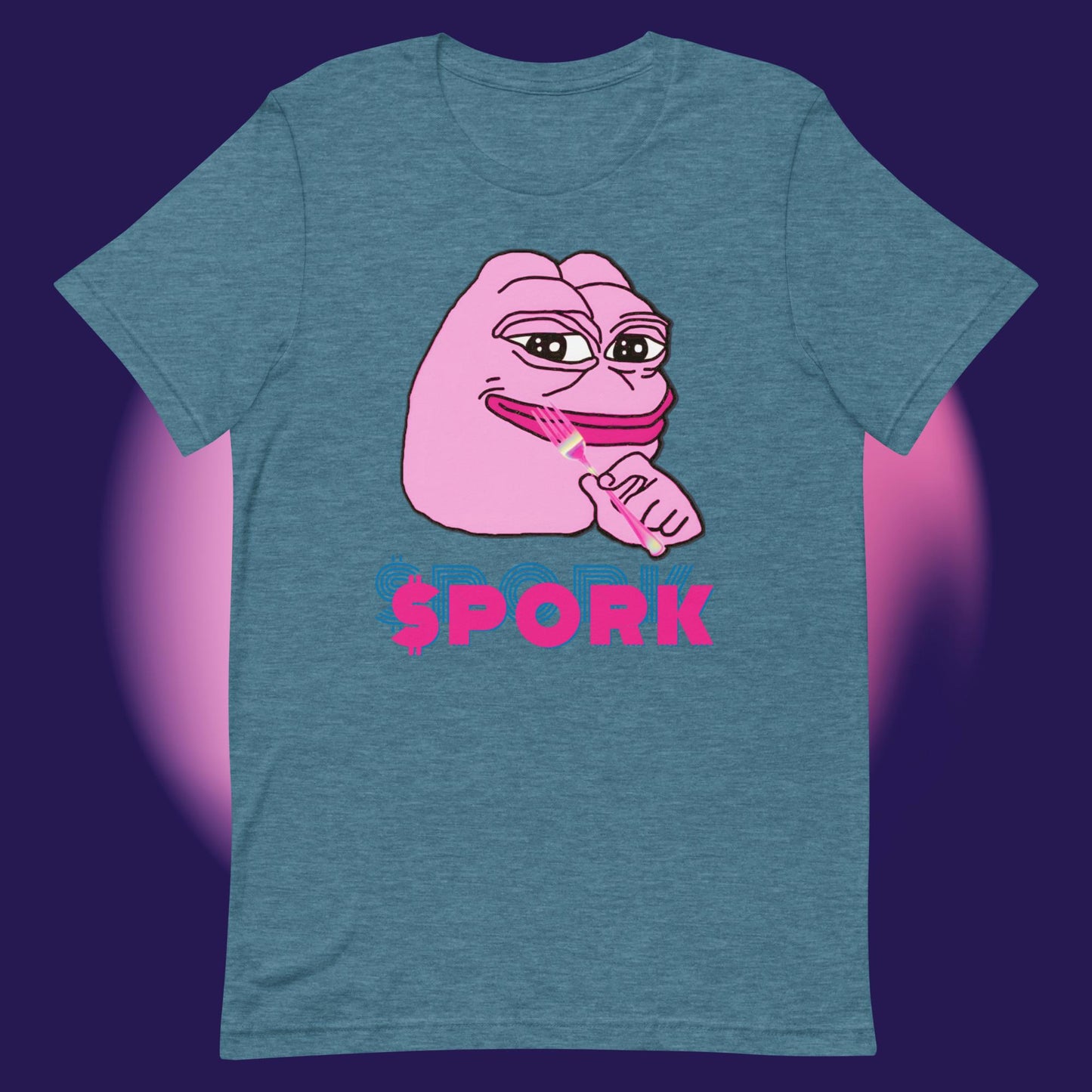 AA-D001#S-024 PINK-PEPE-$PORK Unisex Staple T-Shirt