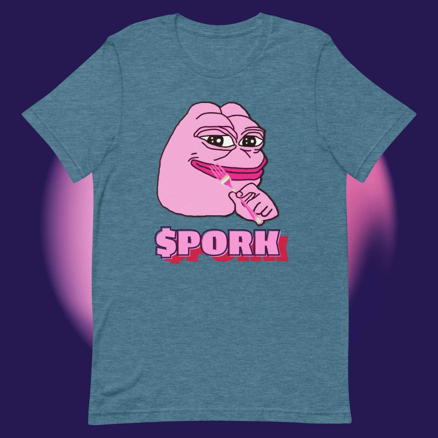 AA-D001#S-027 PINK-PEPE-$PORK Unisex Staple T-Shirt