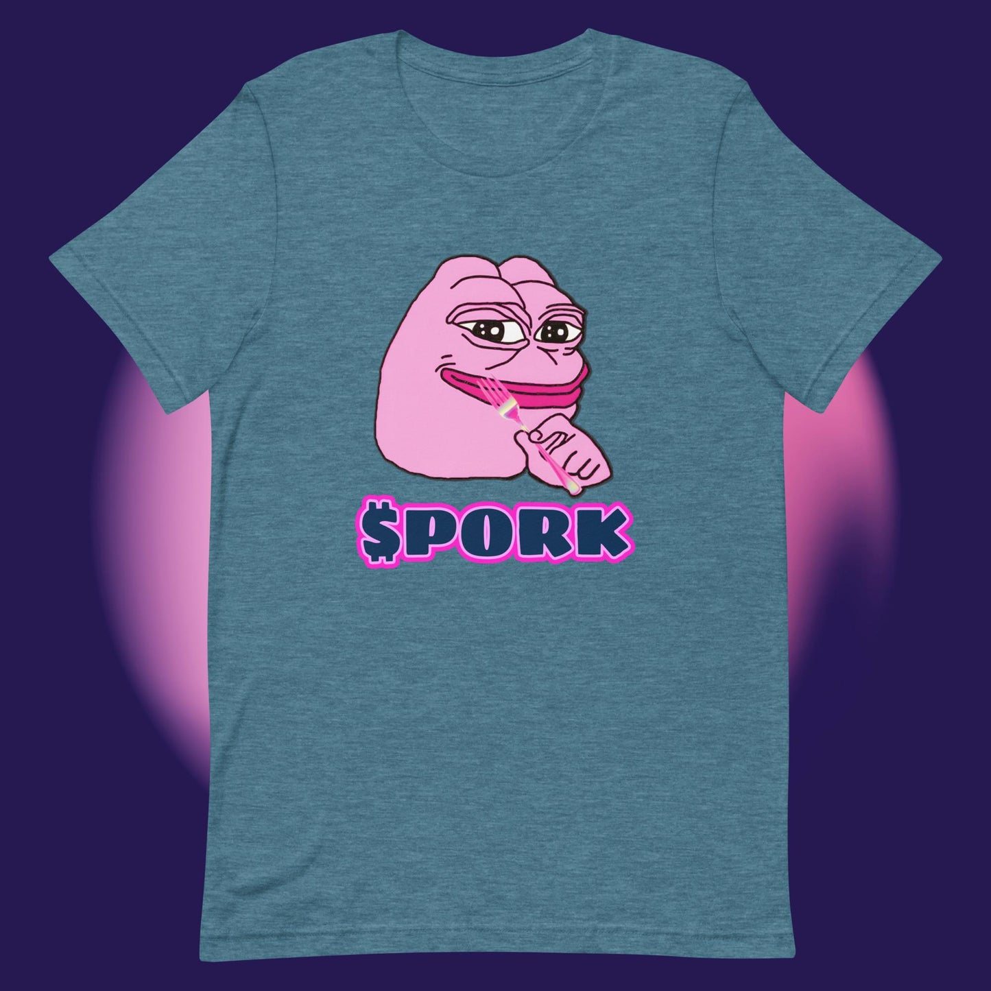 AA-D001#S-028 PINK-PEPE-$PORK Unisex Staple T-Shirt