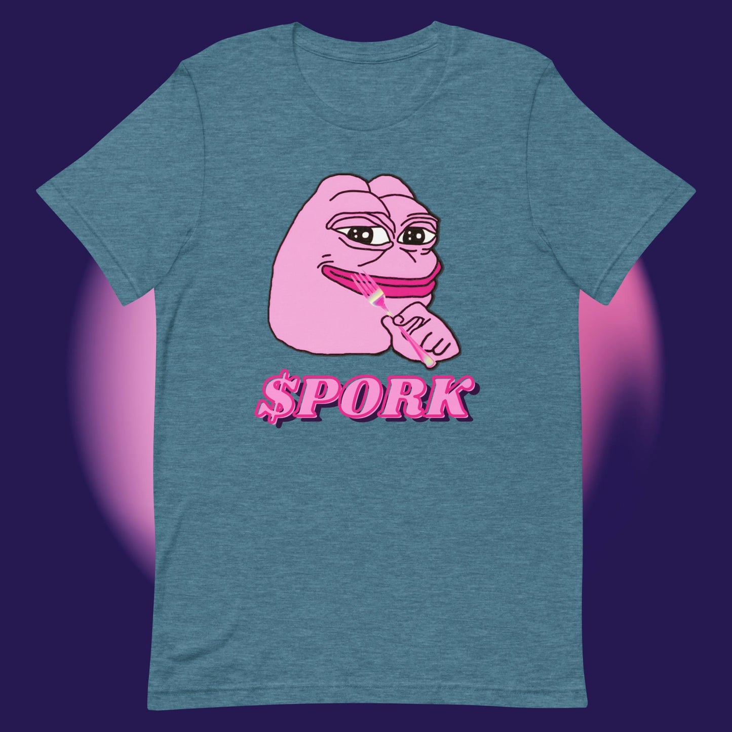 AA-D001#S-035 PINK-PEPE-$PORK Unisex Staple T-Shirt