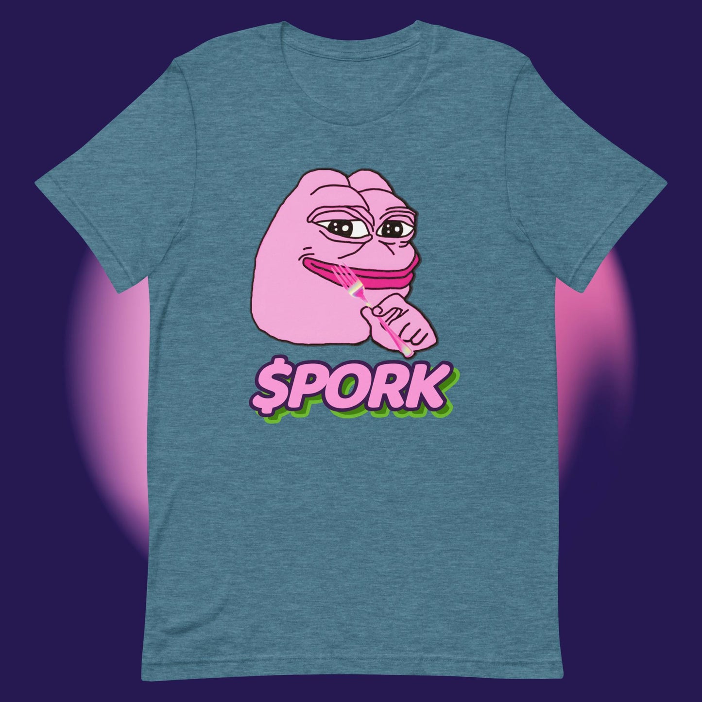 AA-D001#S-033 PINK-PEPE-$PORK Unisex Staple T-Shirt