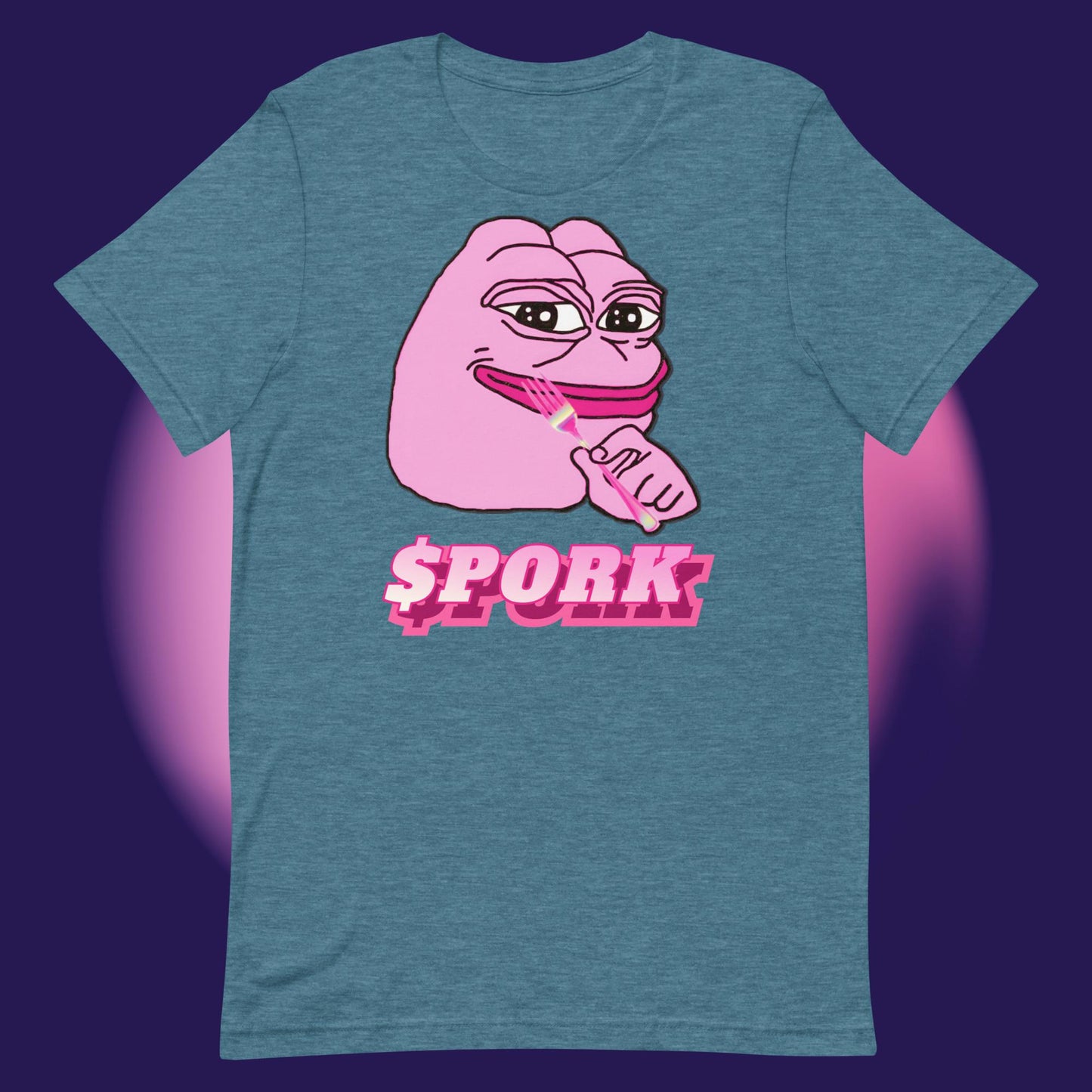 AA-D001#S-039 PINK-PEPE-$PORK Unisex Staple T-Shirt