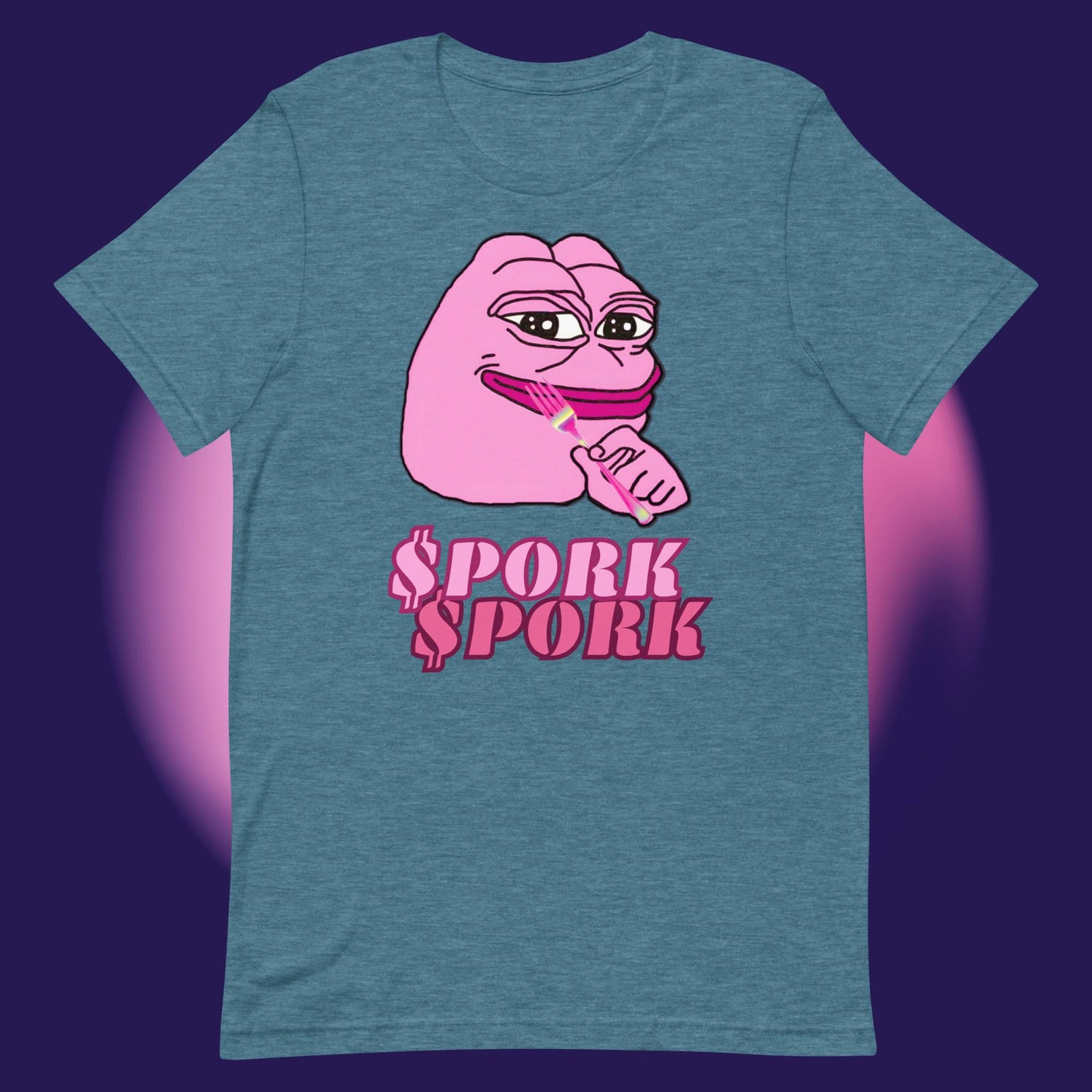 AA-D001#S-040 PINK-PEPE-$PORK Unisex Staple T-Shirt