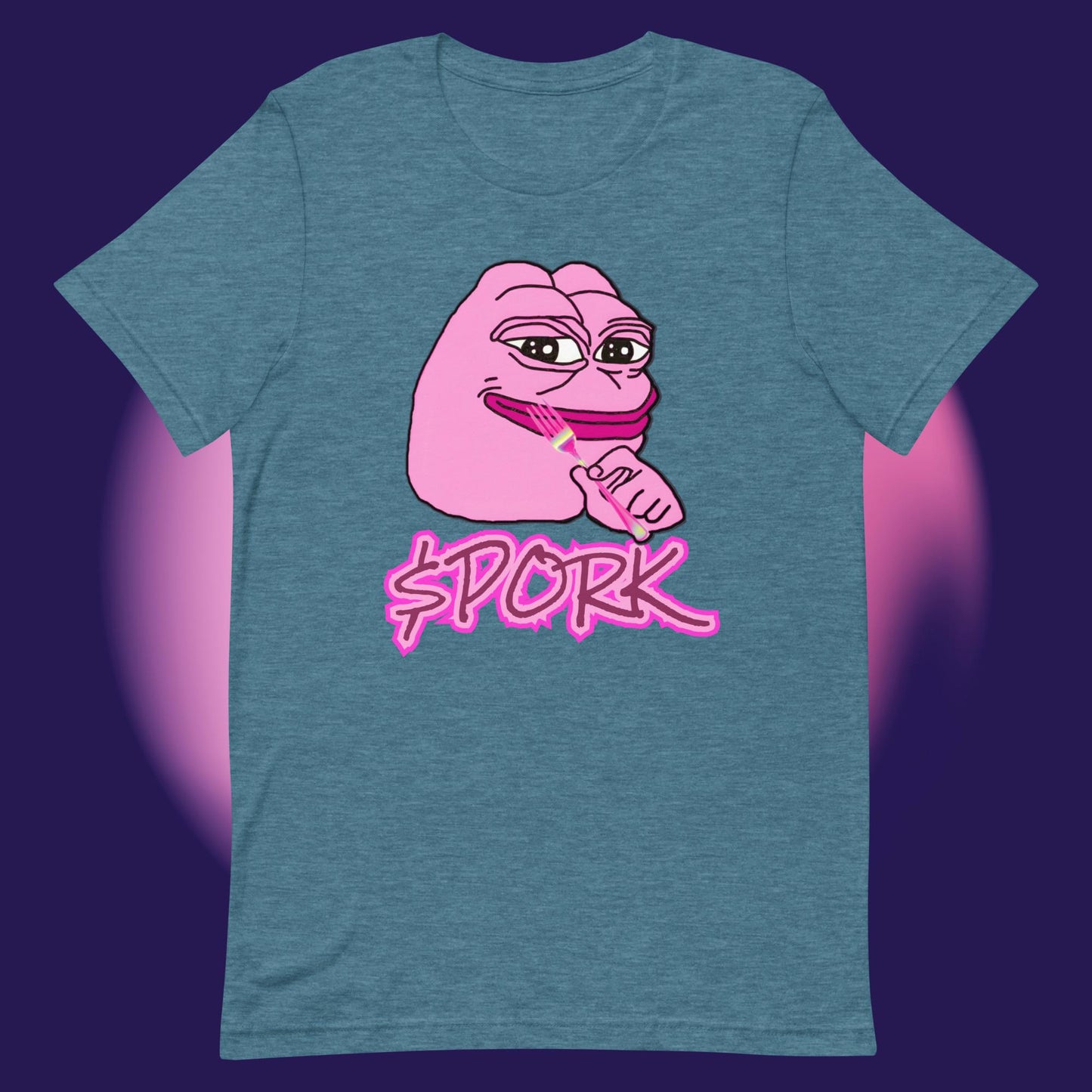 AA-D001#S-043 PINK-PEPE-$PORK Unisex Staple T-Shirt