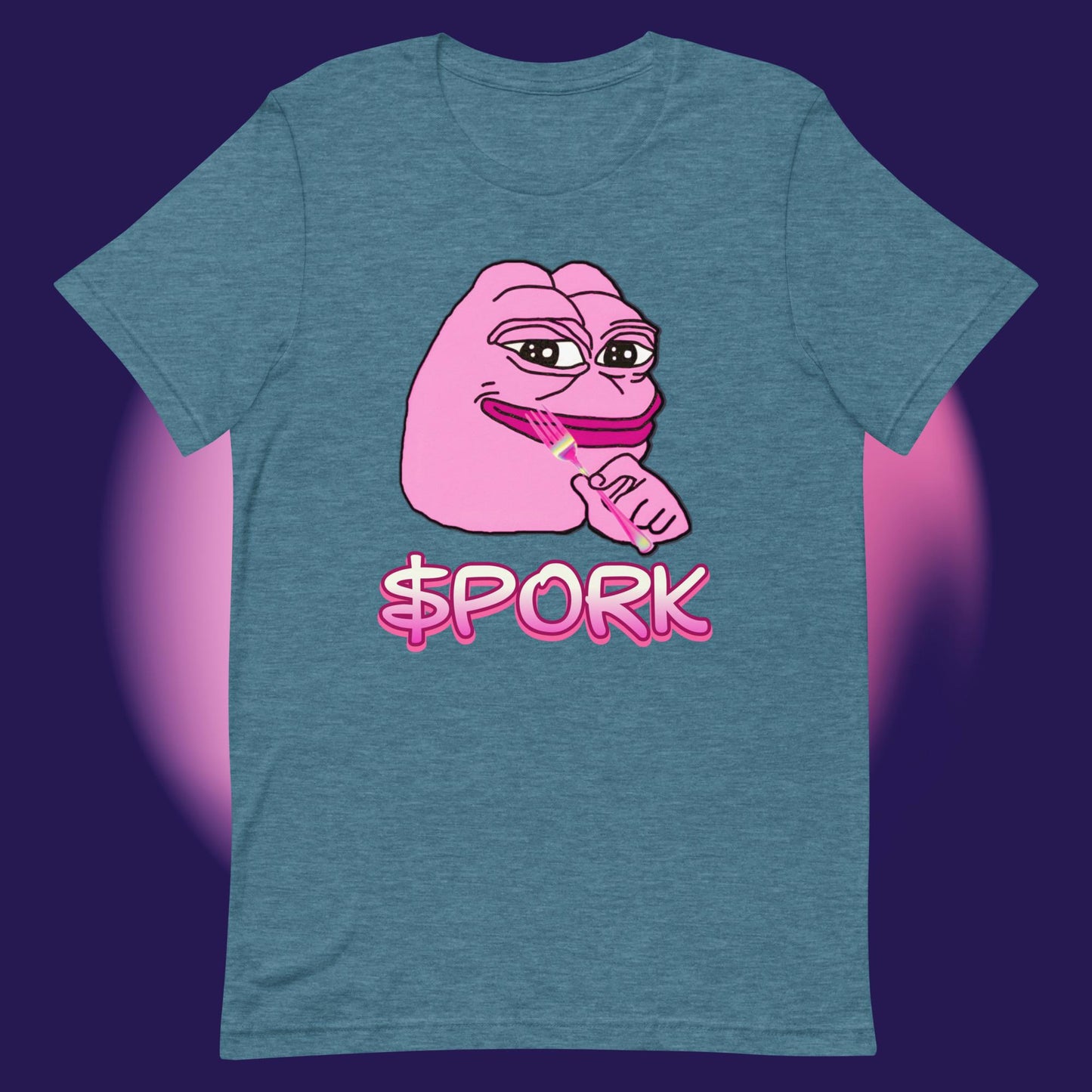 AA-D001#S-045 PINK-PEPE-$PORK Unisex Staple T-Shirt