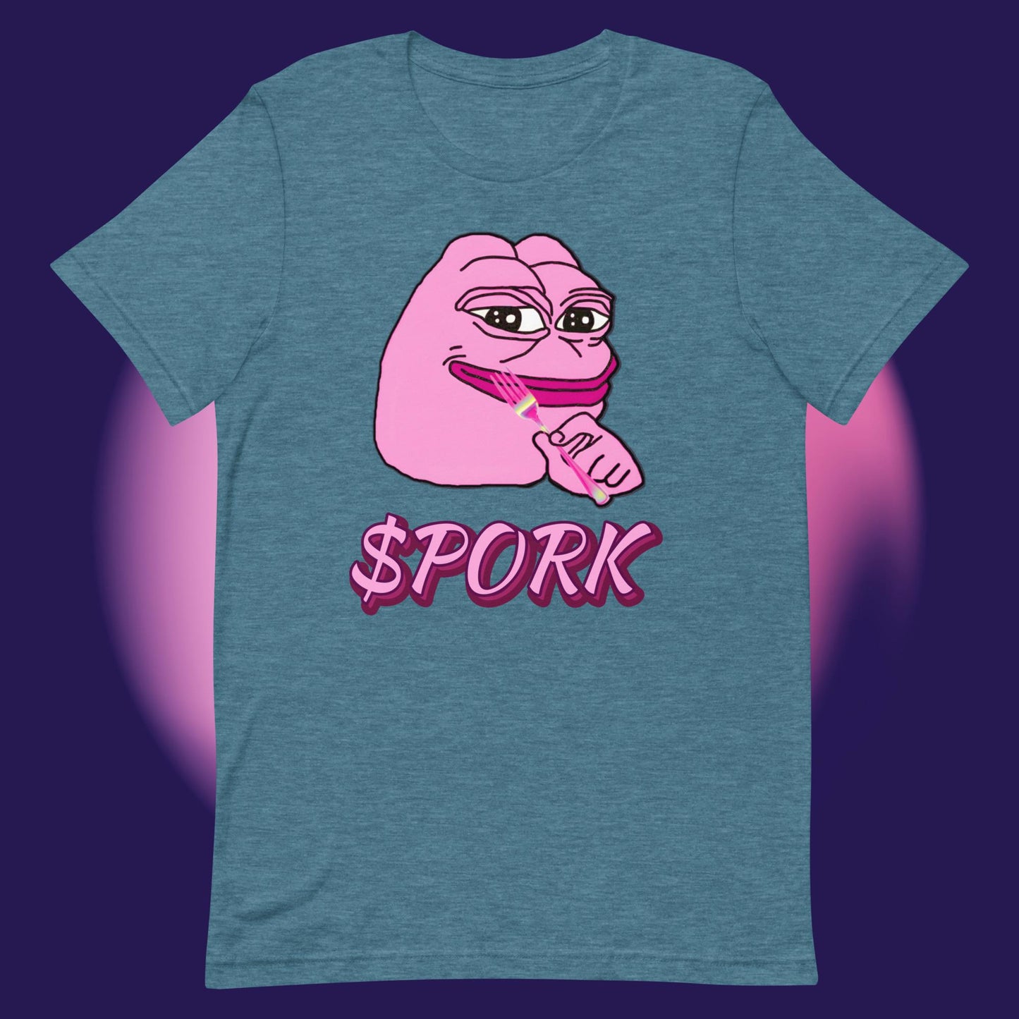 AA-D001#S-047 PINK-PEPE-$PORK Unisex Staple T-Shirt