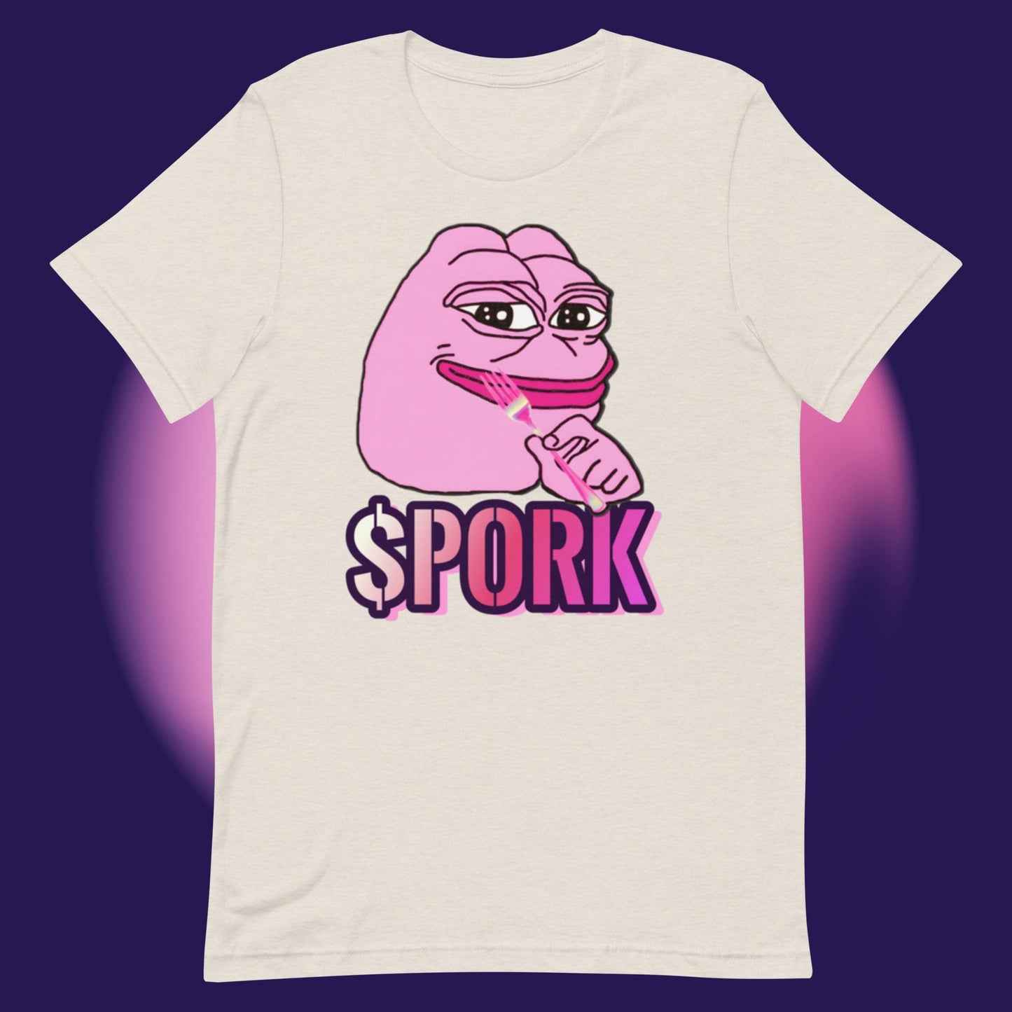 AA-D001#S-006 PINK-PEPE-$PORK Unisex Staple T-Shirt