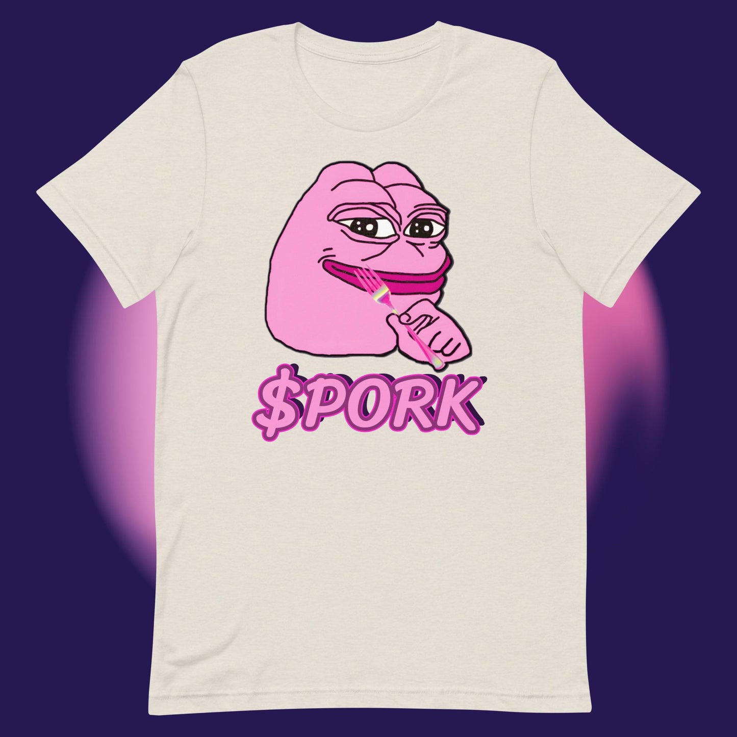 AA-D001#S-011 PINK-PEPE-$PORK Unisex Staple T-Shirt