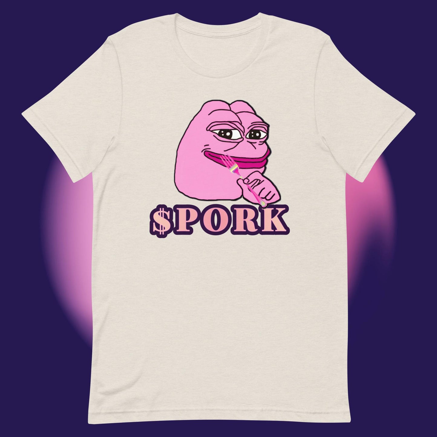 AA-D001#S-012 PINK-PEPE-$PORK Unisex Staple T-Shirt