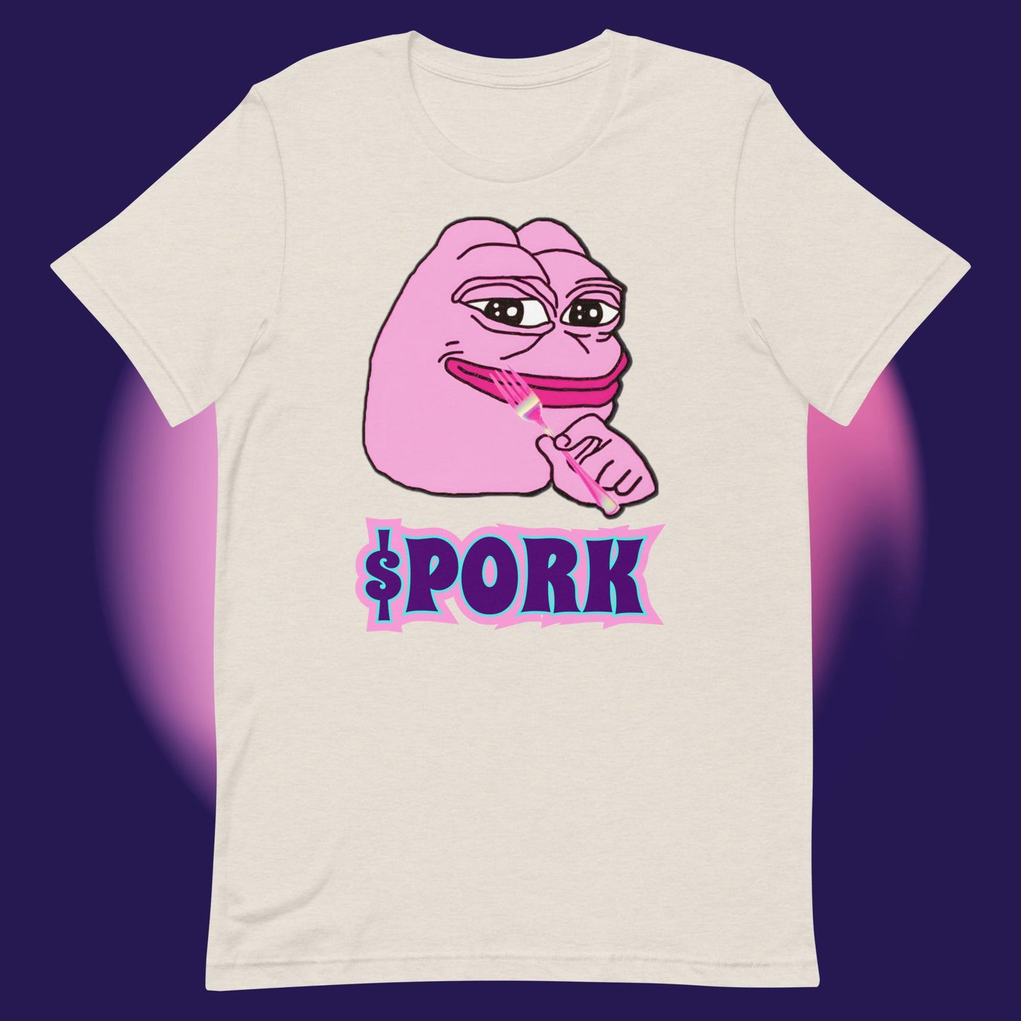 AA-D001#S-017 PINK-PEPE-$PORK Unisex Staple T-Shirt