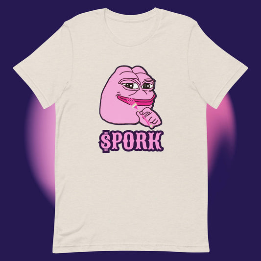 AA-D001#S-020 PINK-PEPE-$PORK Unisex Staple T-Shirt