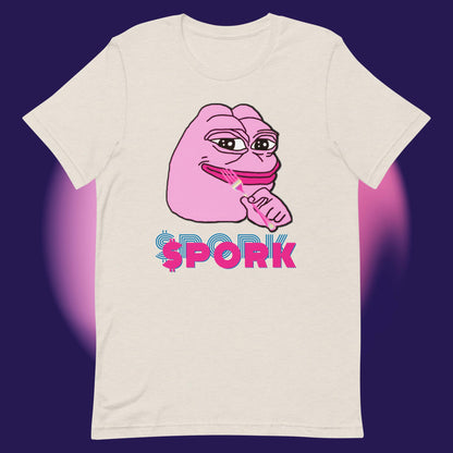 AA-D001#S-024 PINK-PEPE-$PORK Unisex Staple T-Shirt