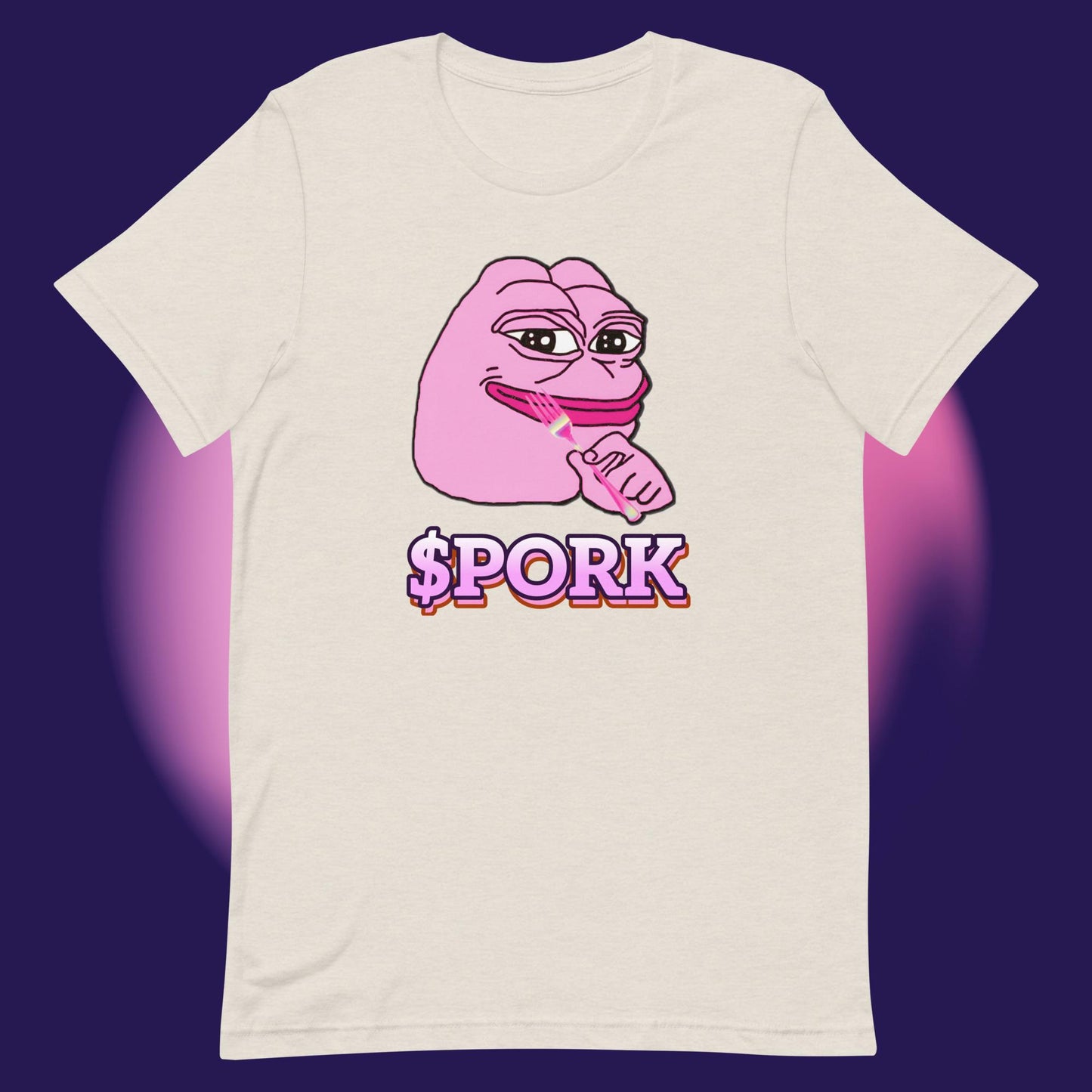 AA-D001#S-030 PINK-PEPE-$PORK Unisex Staple T-Shirt