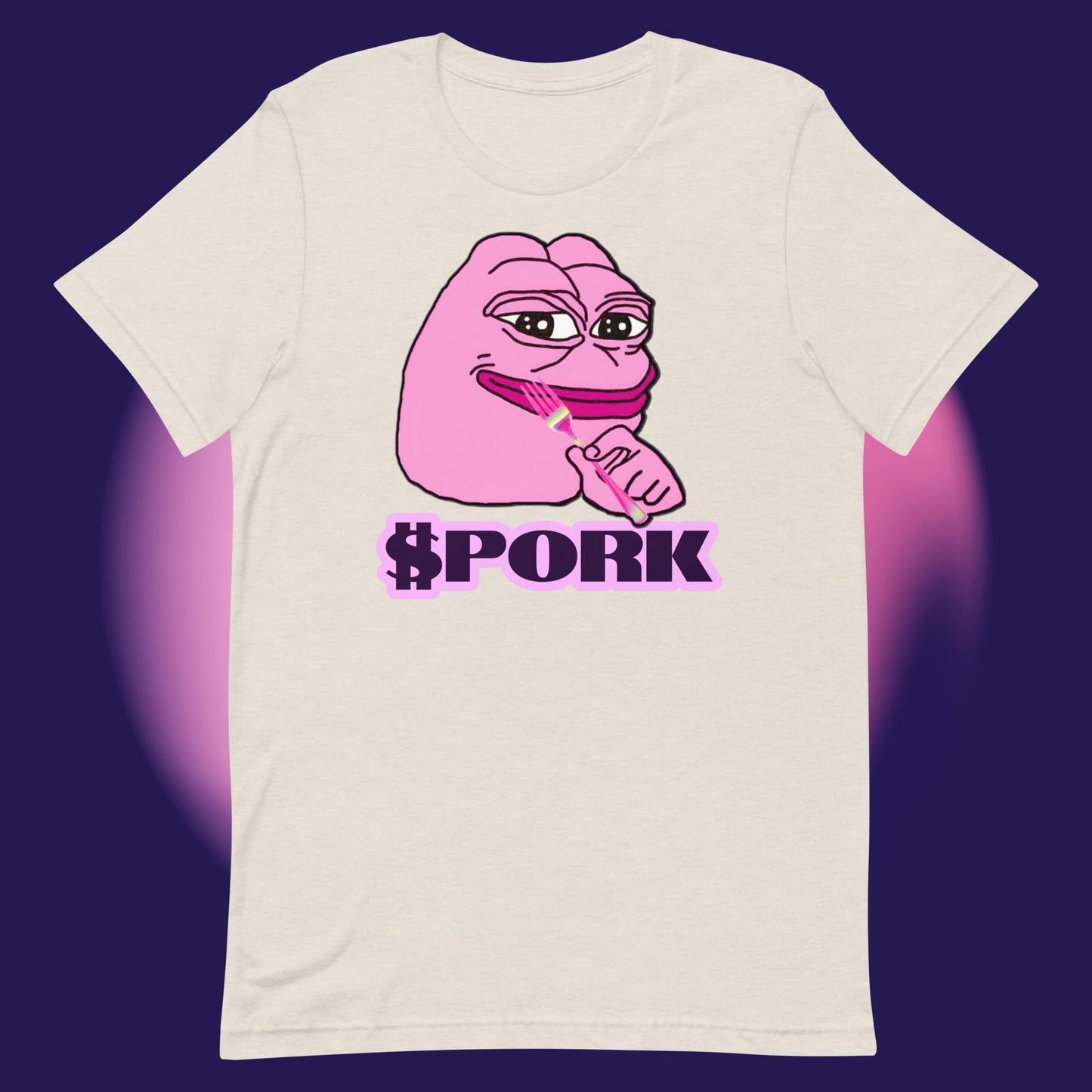 AA-D001#S-004 PINK-PEPE-$PORK Unisex Staple T-Shirt