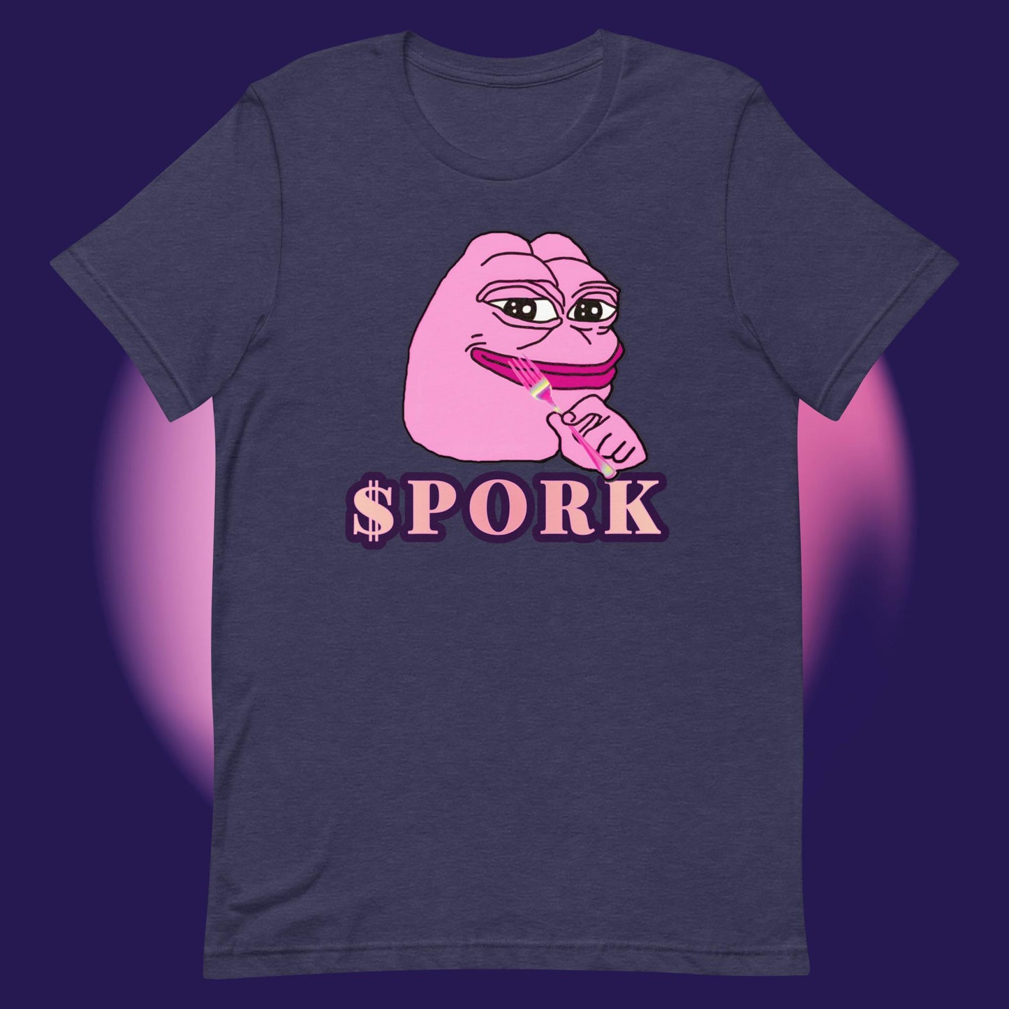 AA-D001#S-012 PINK-PEPE-$PORK Unisex Staple T-Shirt