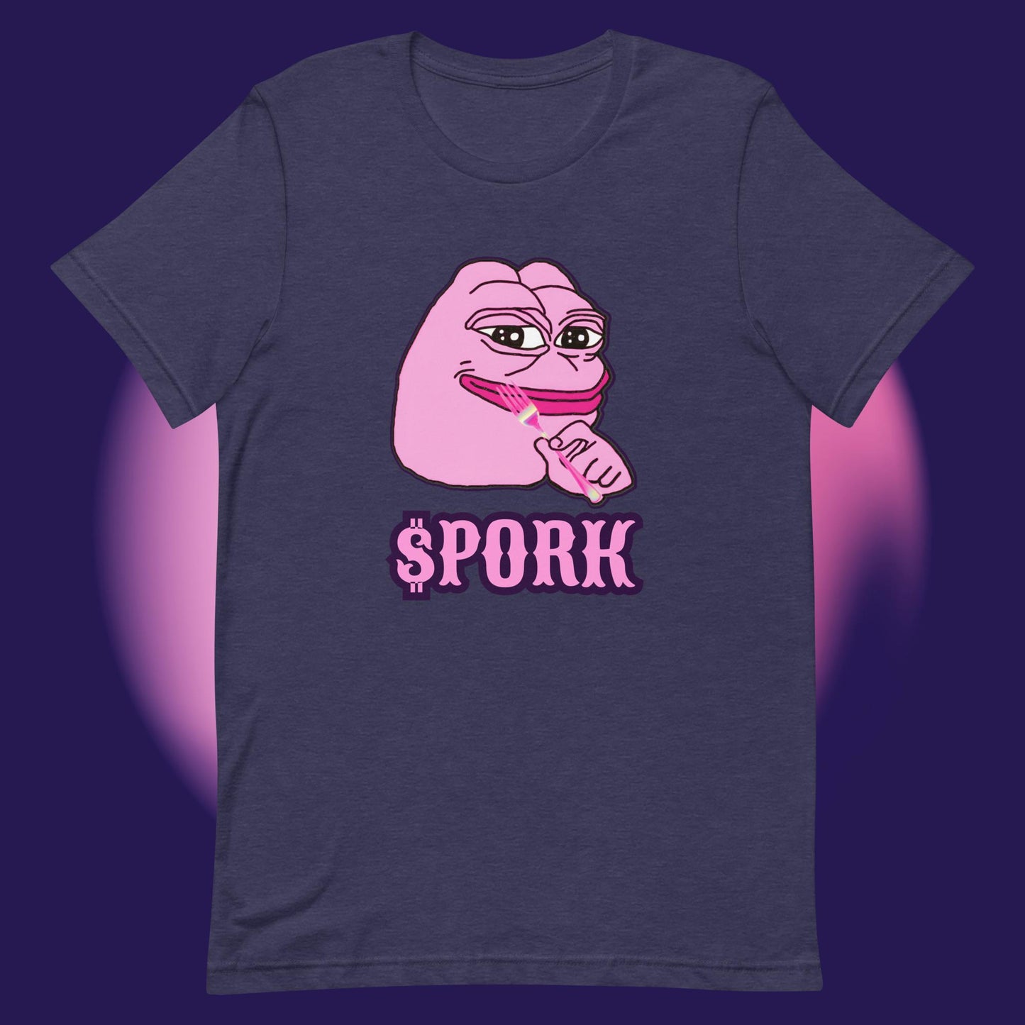 AA-D001#S-020 PINK-PEPE-$PORK Unisex Staple T-Shirt