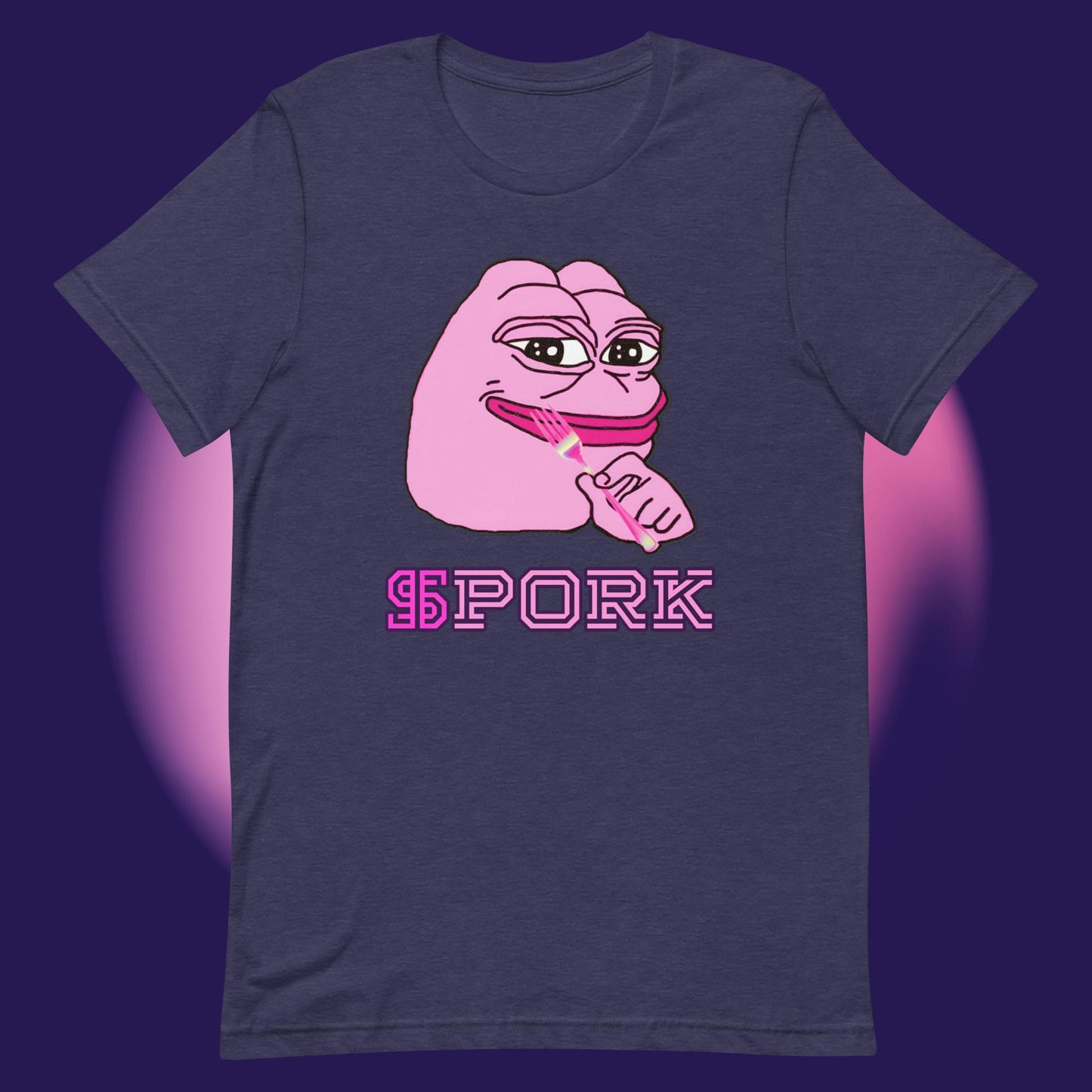 AA-D001#S-023 PINK-PEPE-$PORK Unisex Staple T-Shirt