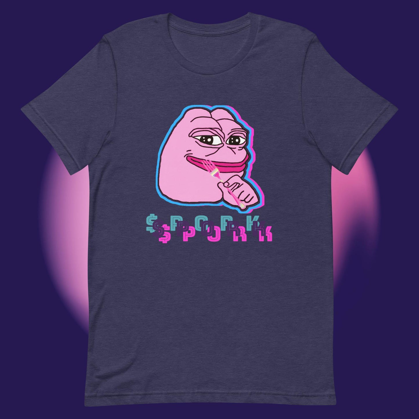 AA-D001#S-026 PINK-PEPE-$PORK Unisex Staple T-Shirt