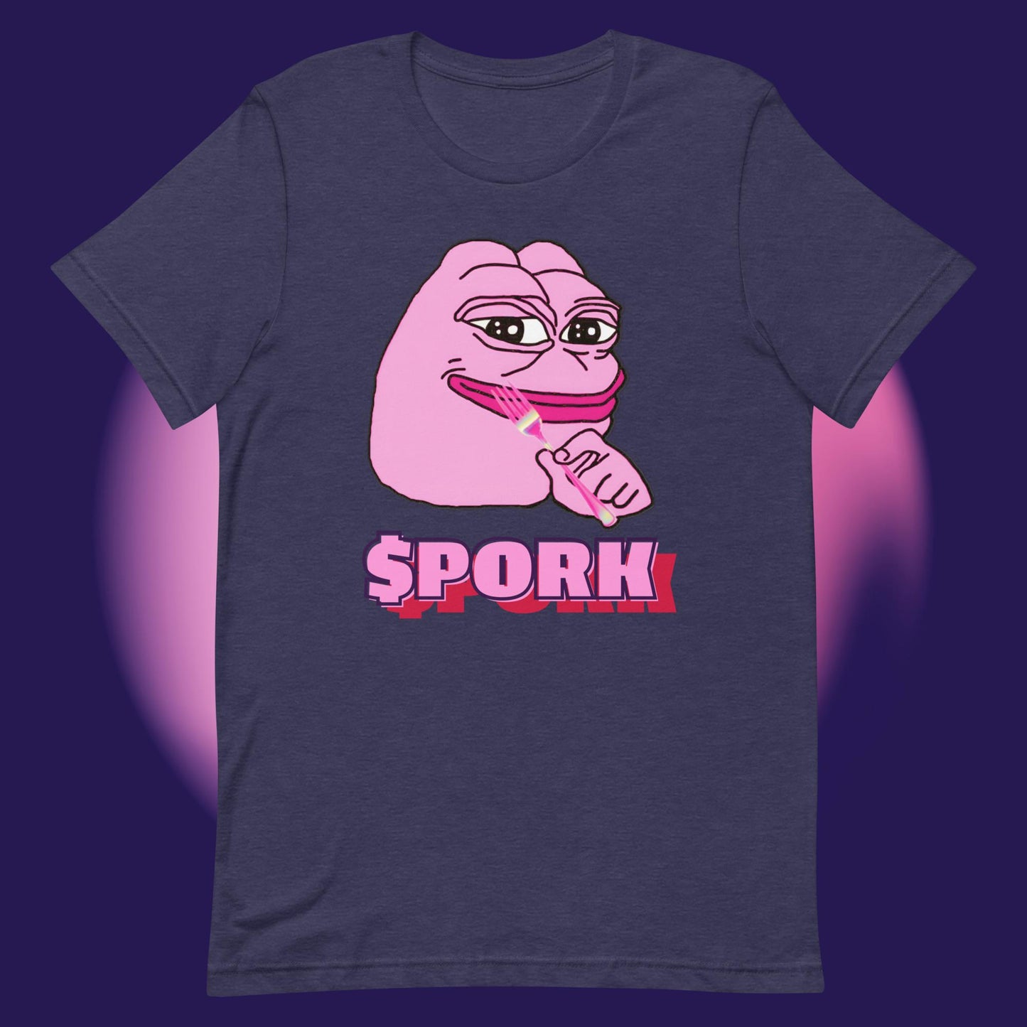 AA-D001#S-027 PINK-PEPE-$PORK Unisex Staple T-Shirt