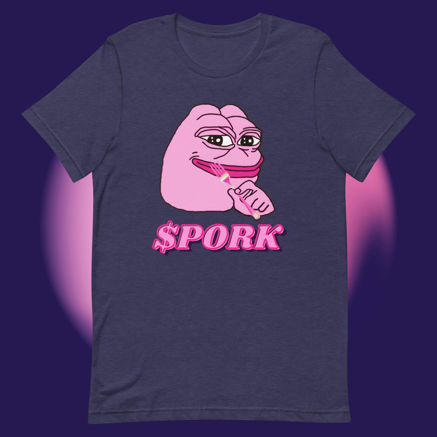 AA-D001#S-035 PINK-PEPE-$PORK Unisex Staple T-Shirt