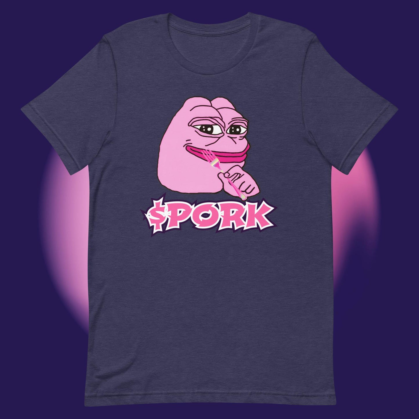 AA-D001#S-034 PINK-PEPE-$PORK Unisex Staple T-Shirt