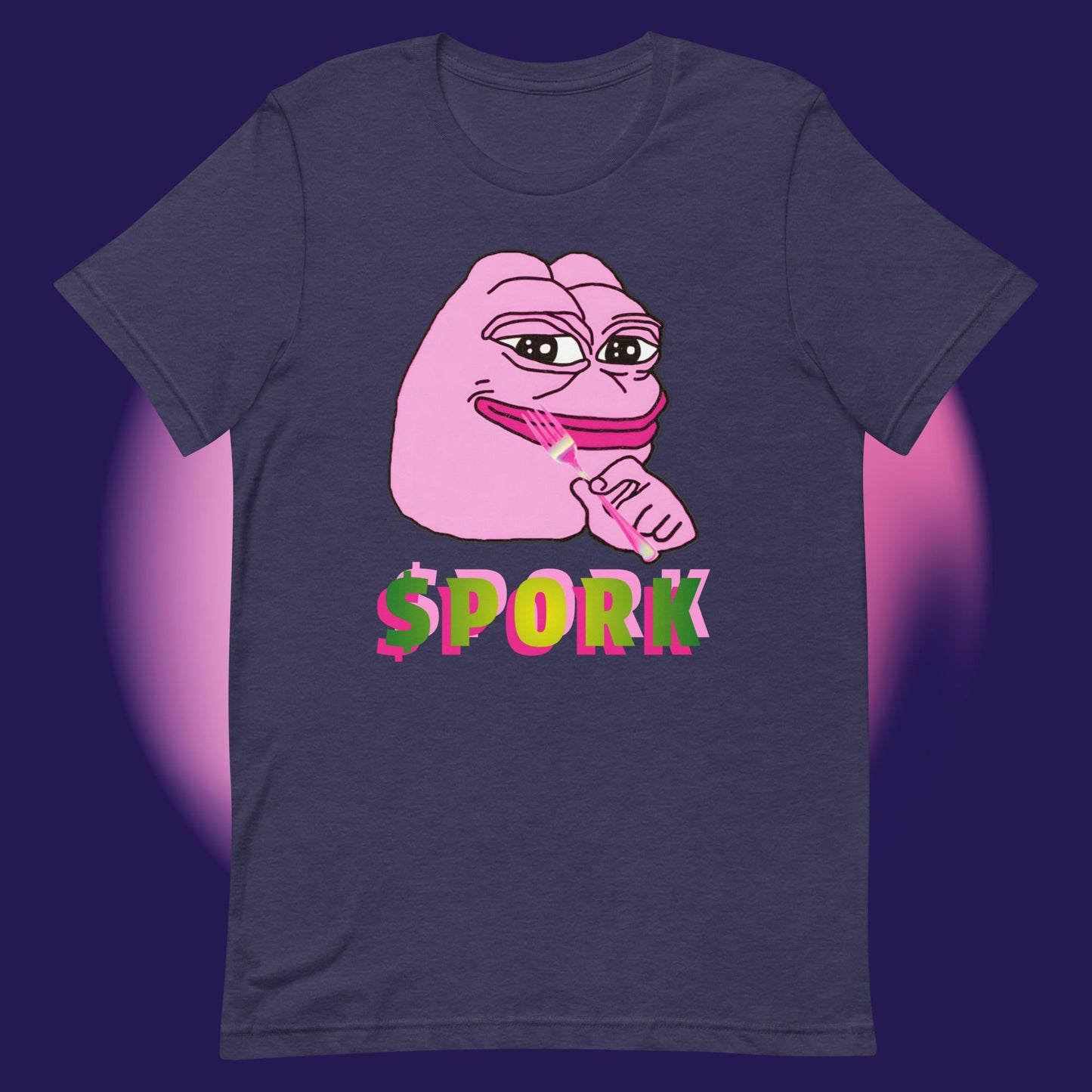 AA-D001#S-032 PINK-PEPE-$PORK Unisex Staple T-Shirt