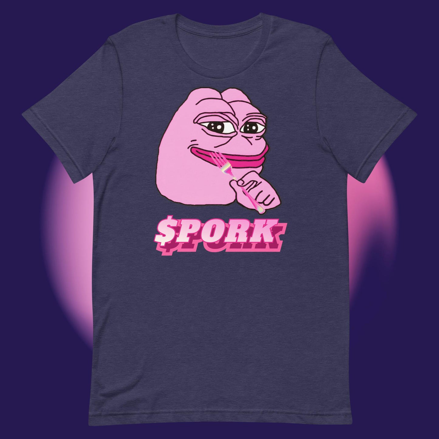 AA-D001#S-039 PINK-PEPE-$PORK Unisex Staple T-Shirt