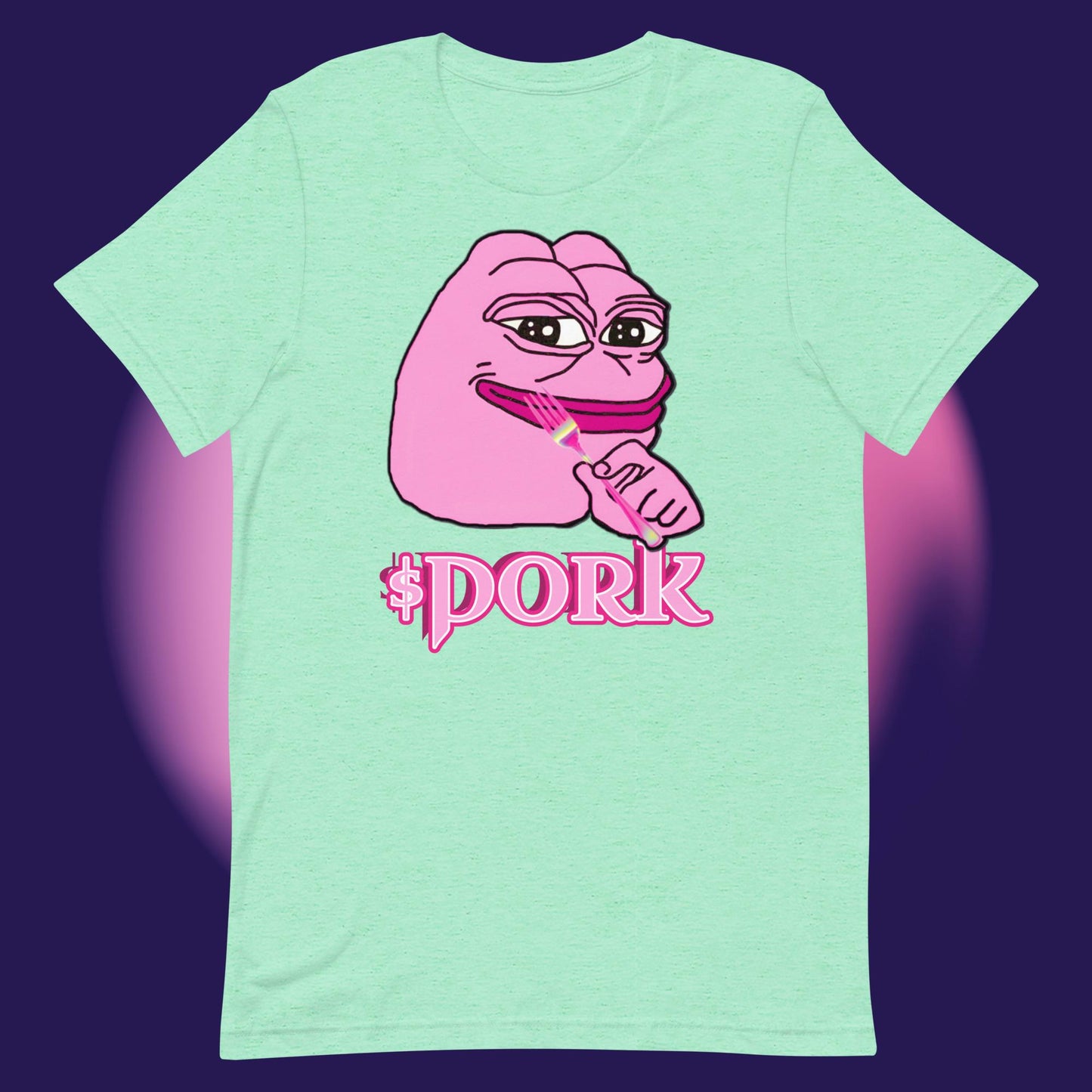 AA-D001#S-036 PINK-PEPE-$PORK Unisex Staple T-Shirt