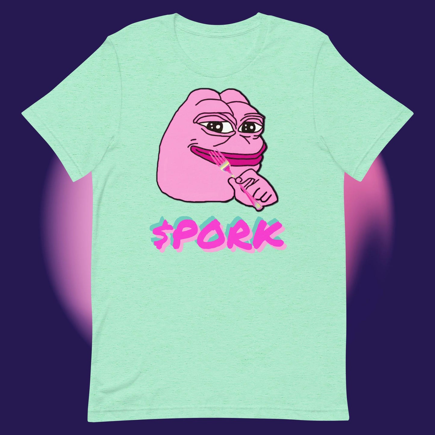 AA-D001#S-042 PINK-PEPE-$PORK Unisex Staple T-Shirt