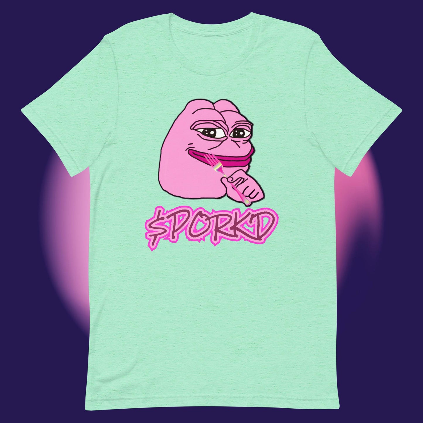 AA-D001#S-093 PINK-PEPE-$PORK'D Unisex Staple T-Shirt