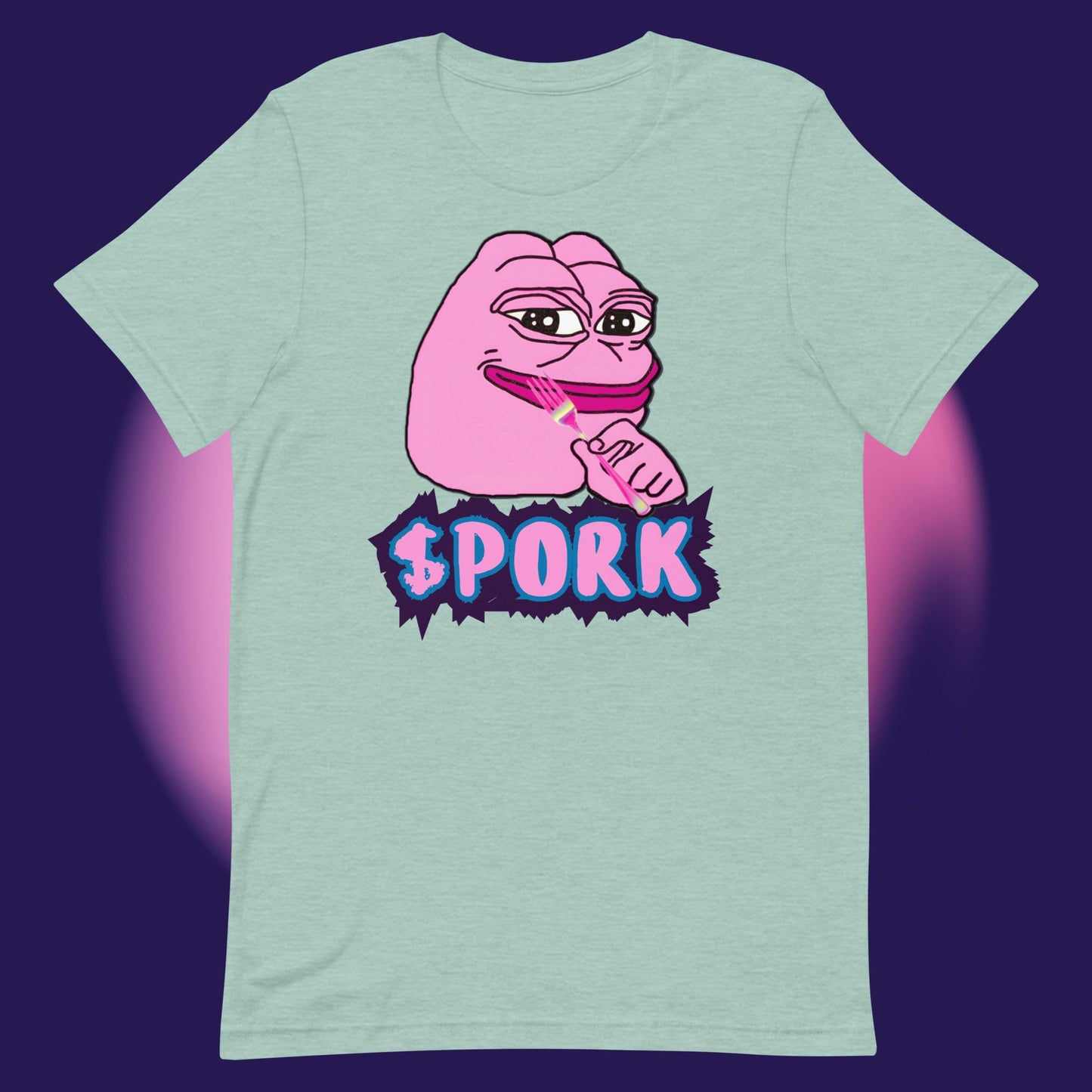 AA-D001#S-009 PINK-PEPE-$PORK Unisex Staple T-Shirt