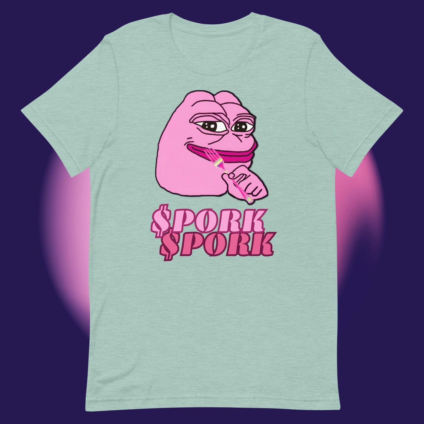 AA-D001#S-040 PINK-PEPE-$PORK Unisex Staple T-Shirt