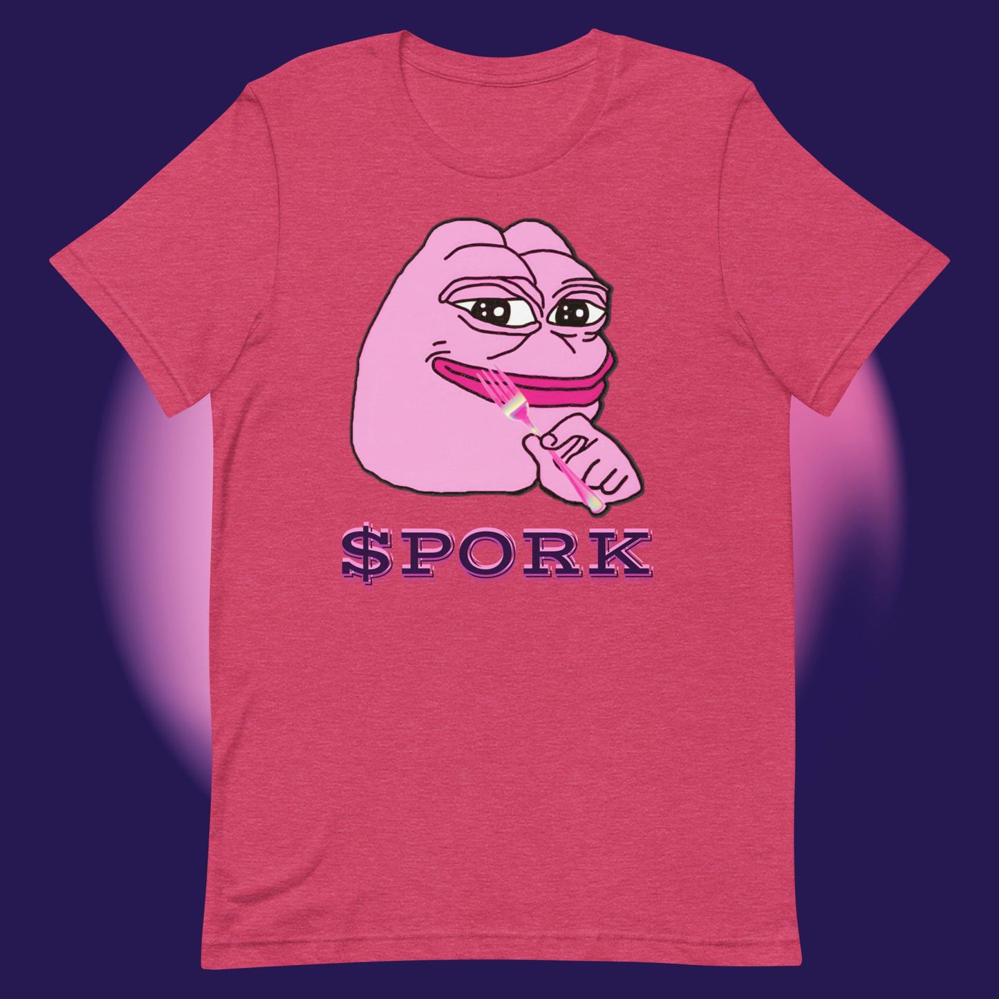 AA-D001#S-019 PINK-PEPE-$PORK Unisex Staple T-Shirt