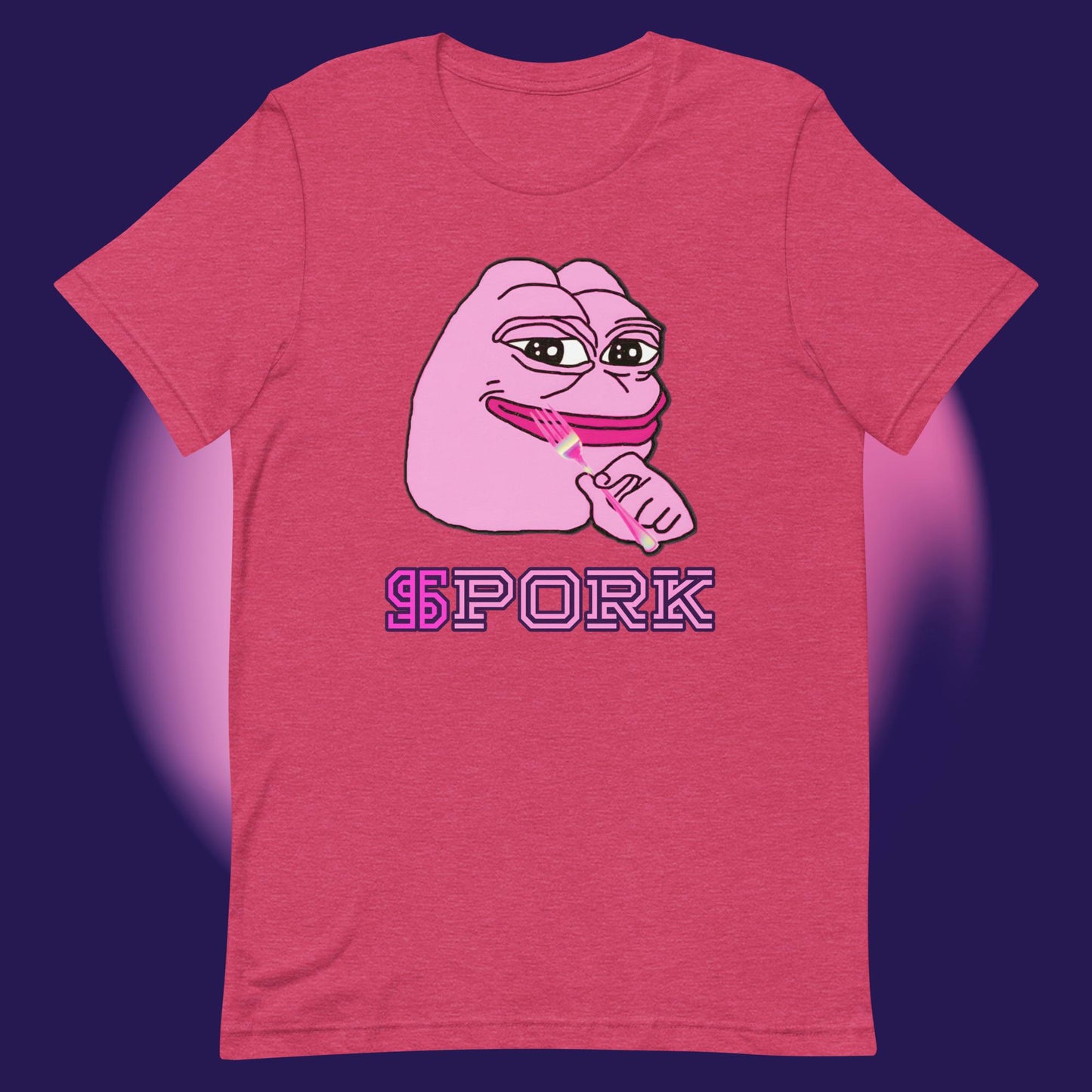 AA-D001#S-023 PINK-PEPE-$PORK Unisex Staple T-Shirt