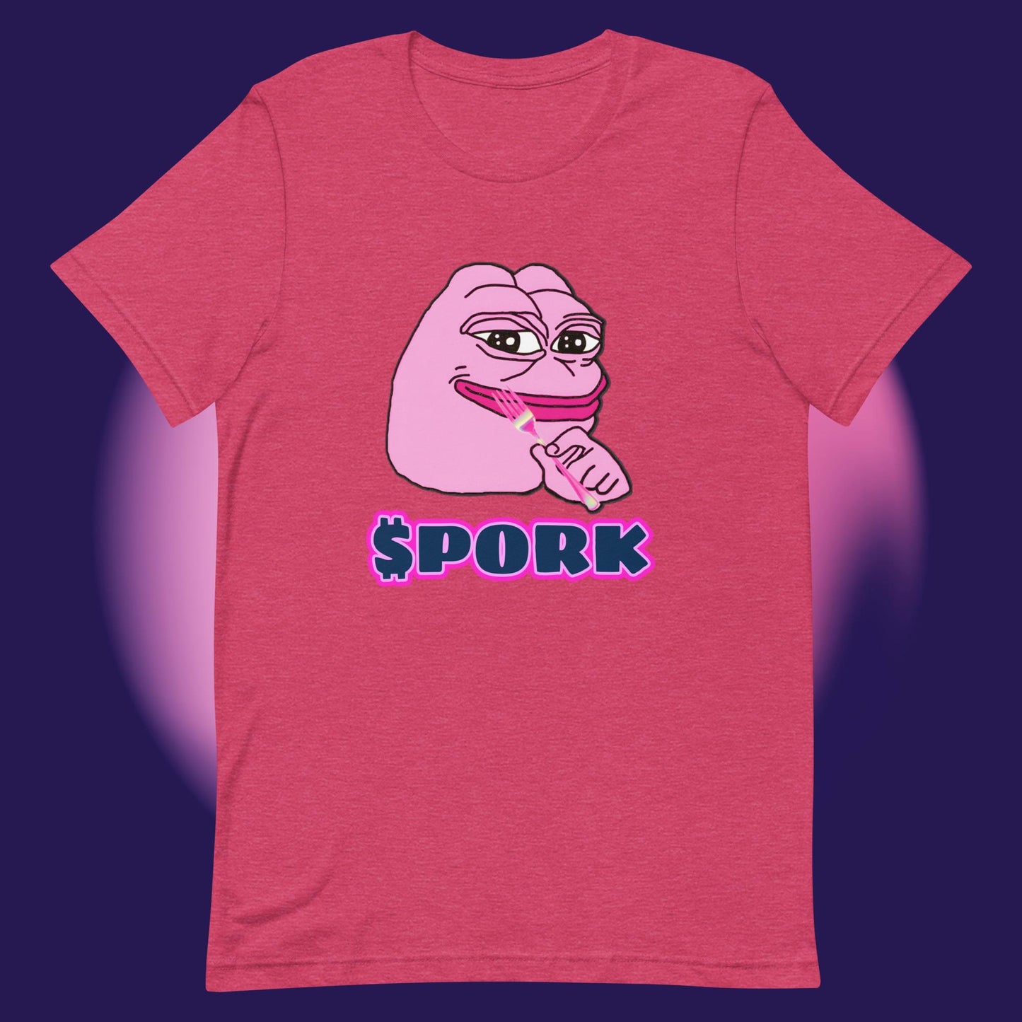 AA-D001#S-028 PINK-PEPE-$PORK Unisex Staple T-Shirt