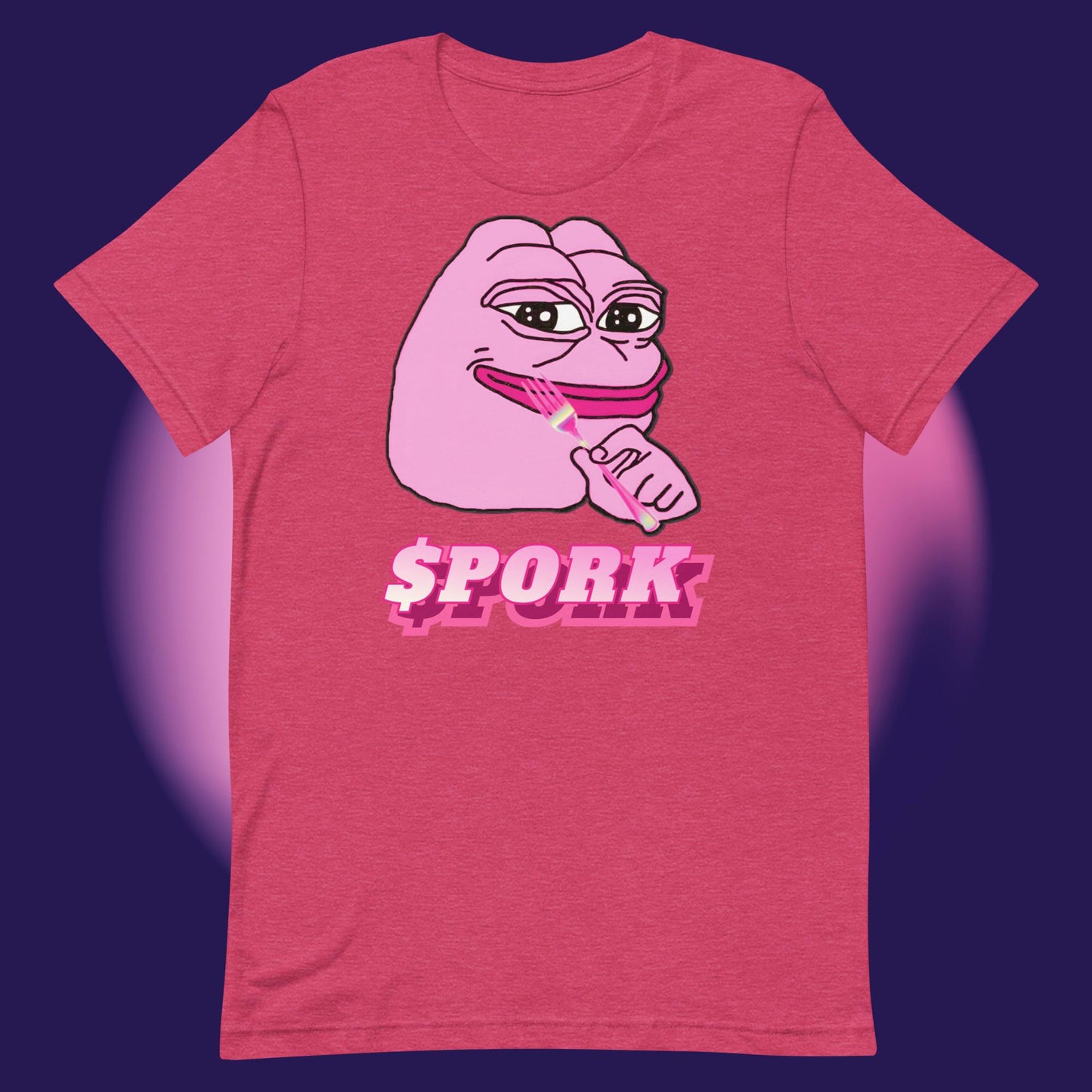 AA-D001#S-039 PINK-PEPE-$PORK Unisex Staple T-Shirt