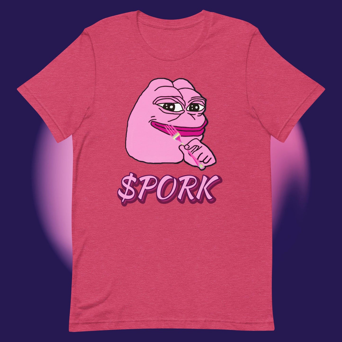 AA-D001#S-047 PINK-PEPE-$PORK Unisex Staple T-Shirt