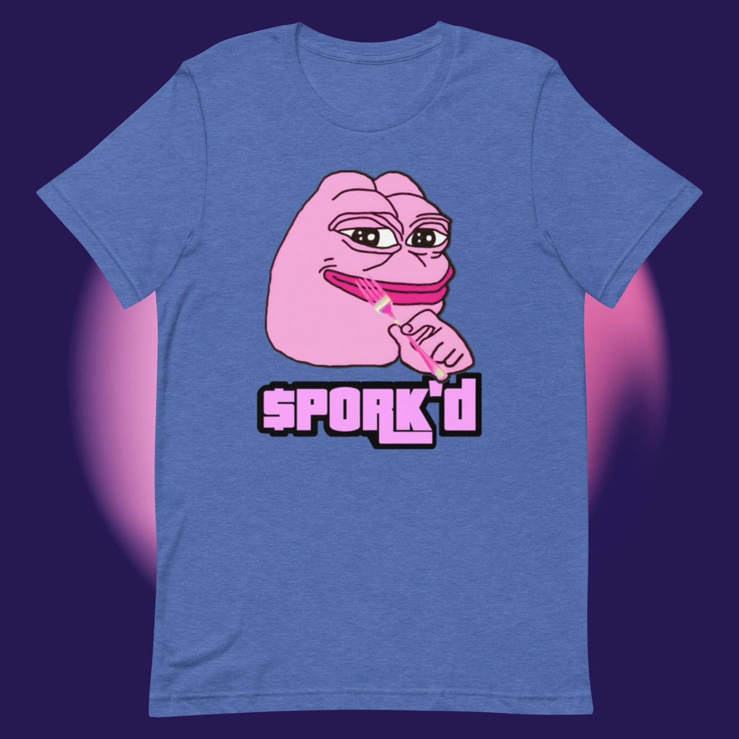 AA-D001#S-052 PINK-PEPE-$PORK'D Unisex Staple T-Shirt