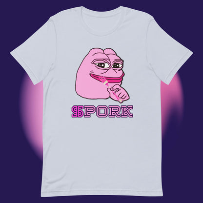 AA-D001#S-025 PINK-PEPE-$PORK Unisex Staple T-Shirt