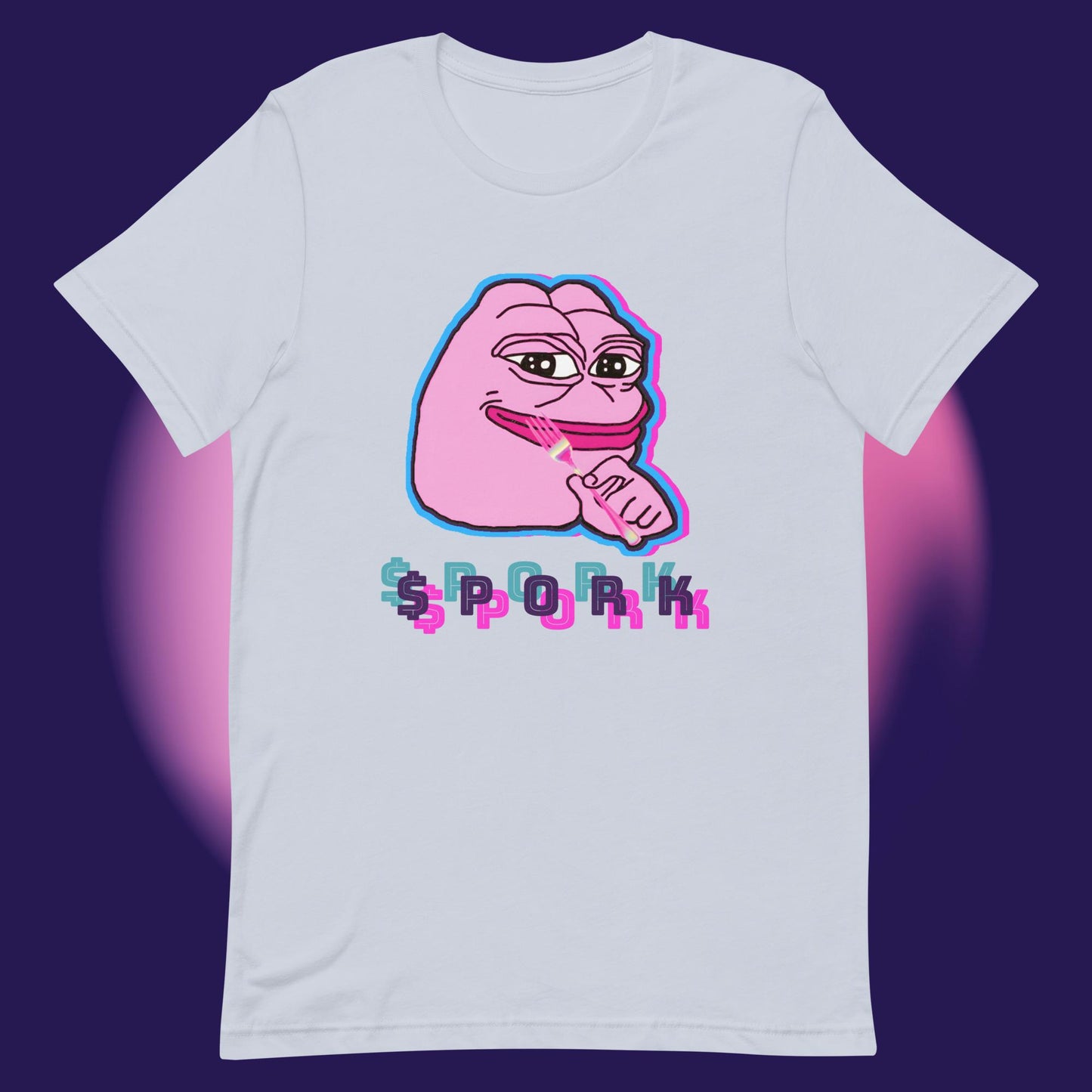 AA-D001#S-026 PINK-PEPE-$PORK Unisex Staple T-Shirt